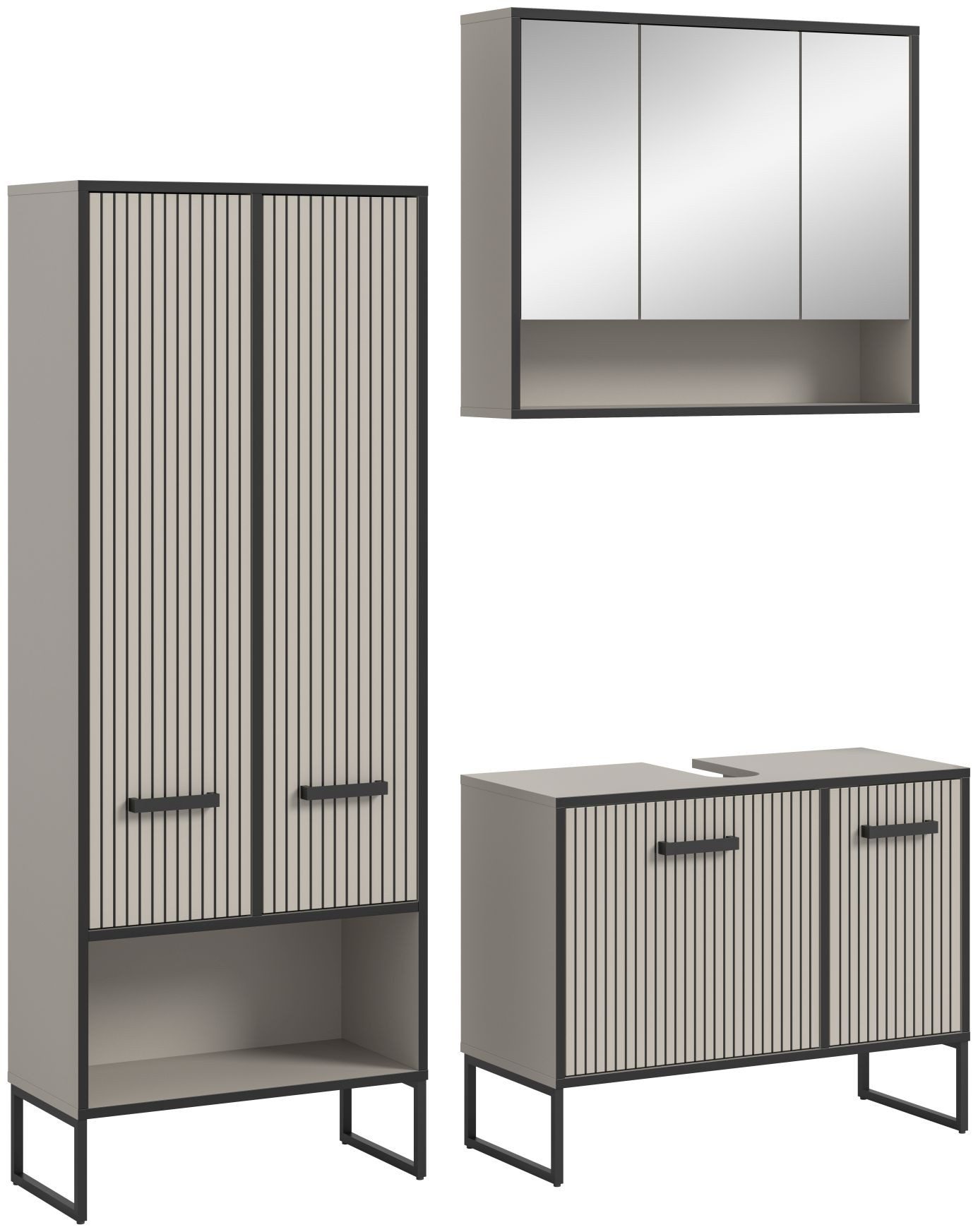 xonox.home Badmöbel-Set Badkombination Bagno, (3tlg. Set günstig online kaufen