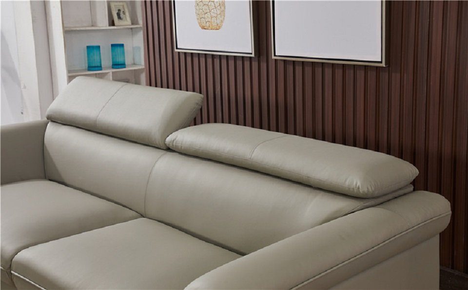 Sessel, Sitzer JVmoebel Sofa Sofa Europe Couchen in Sofa Made 3tlg Set Couch Polster Ledersofa Beige