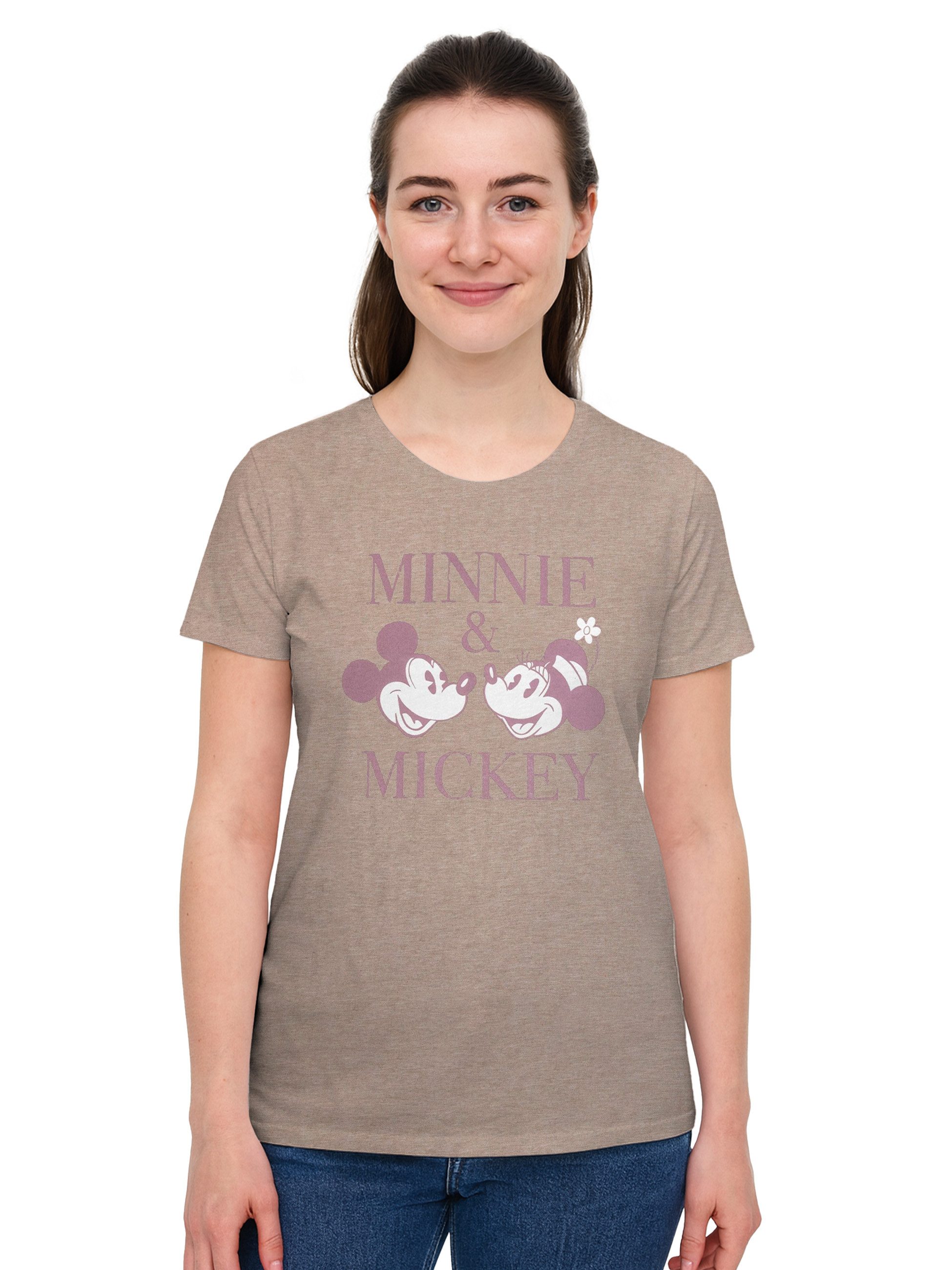 T-Shirt Disney Minnie Mouse T-Shirt Minnie & Mickey Oberteil Shirt Top