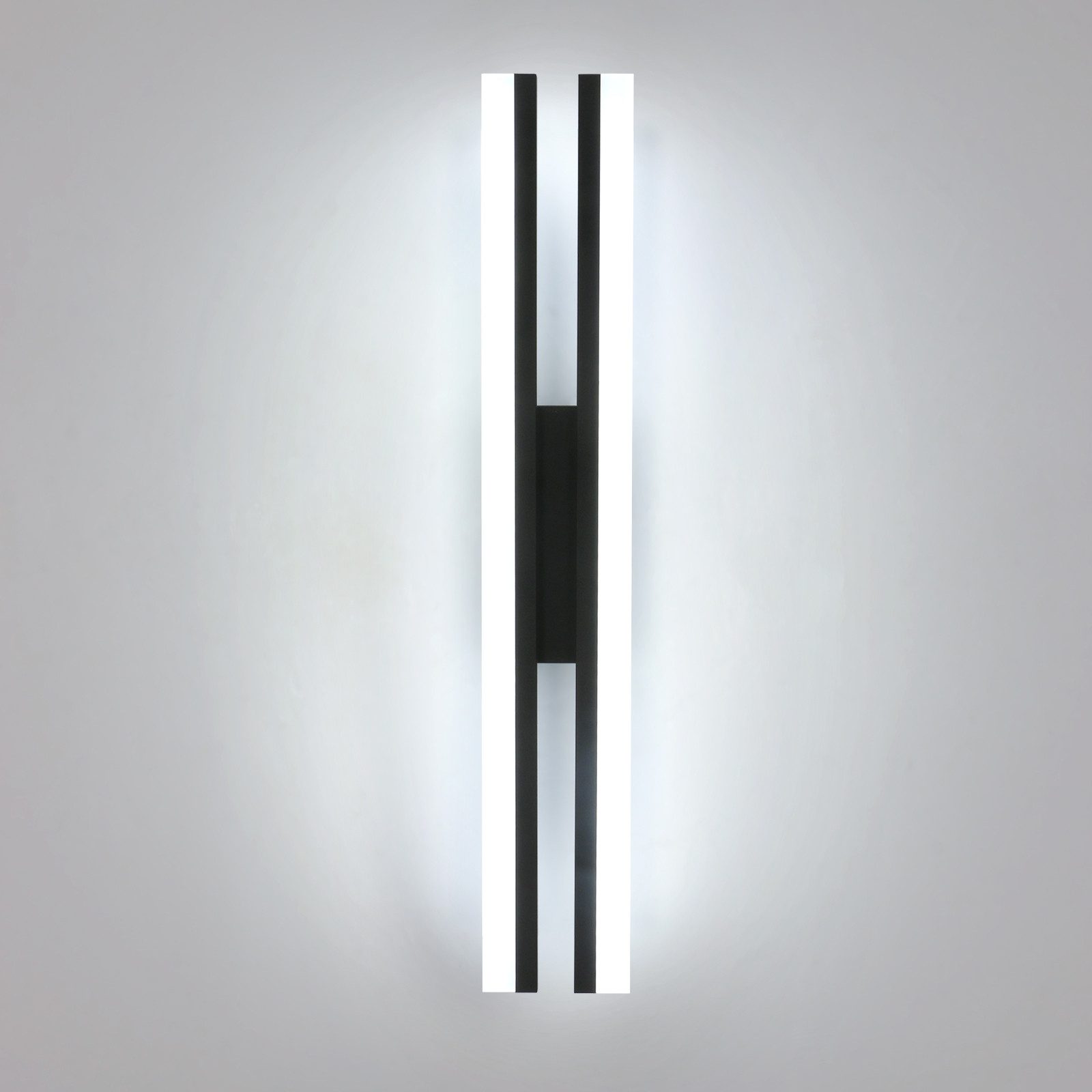 Goeco Wandleuchte Schwarze Wandlampe, schlichte Acryllampe, günstig online kaufen