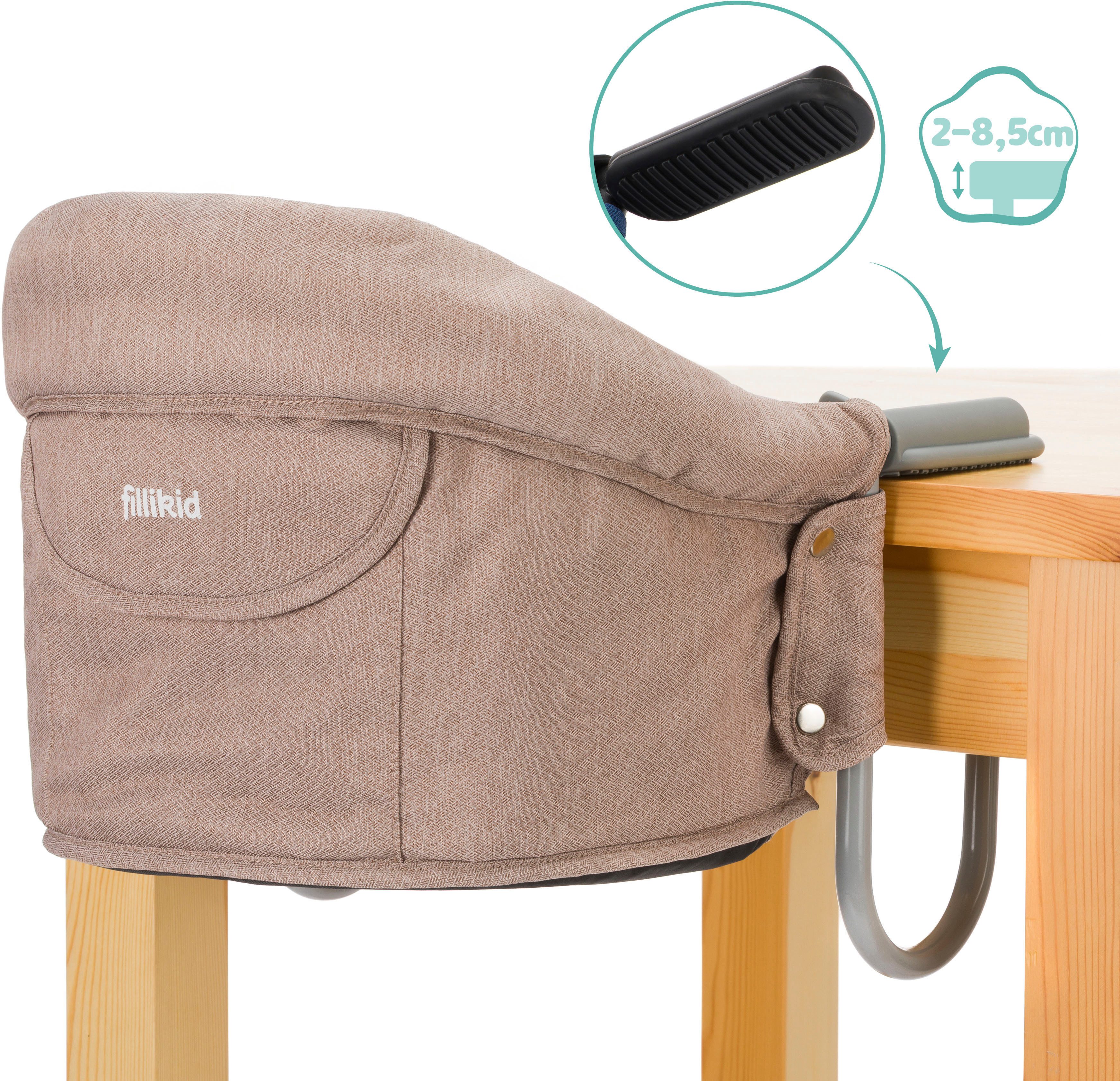 Fillikid Tischsitz Comfort, praktisch zusammenklappbar