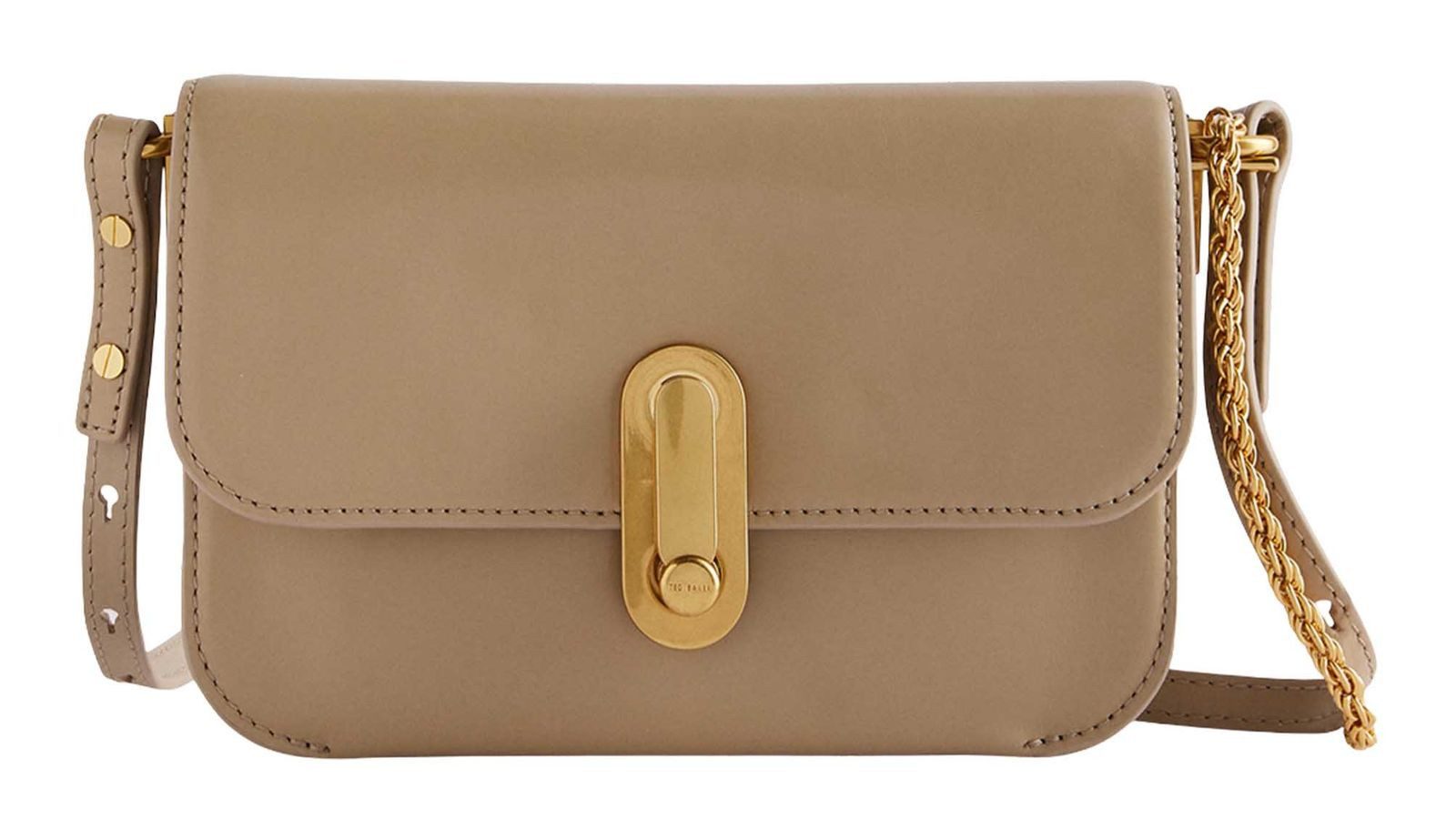 Ted Baker Umhängetasche Kkaysa Polished Leather Crossbody Bag, aus echtem Rindsleder