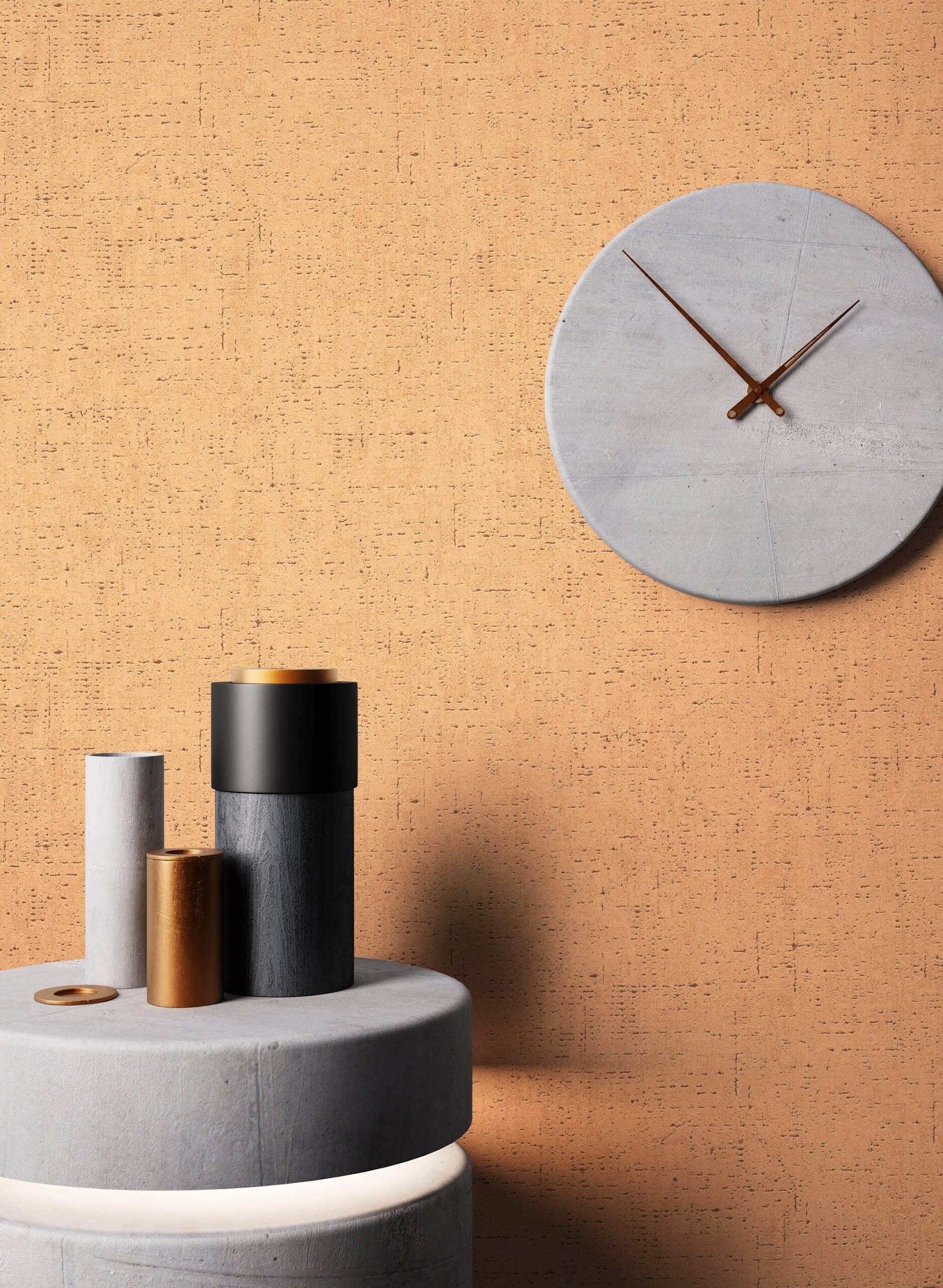 Newroom Vliestapete, Braun Tapete Uni Beton günstig online kaufen