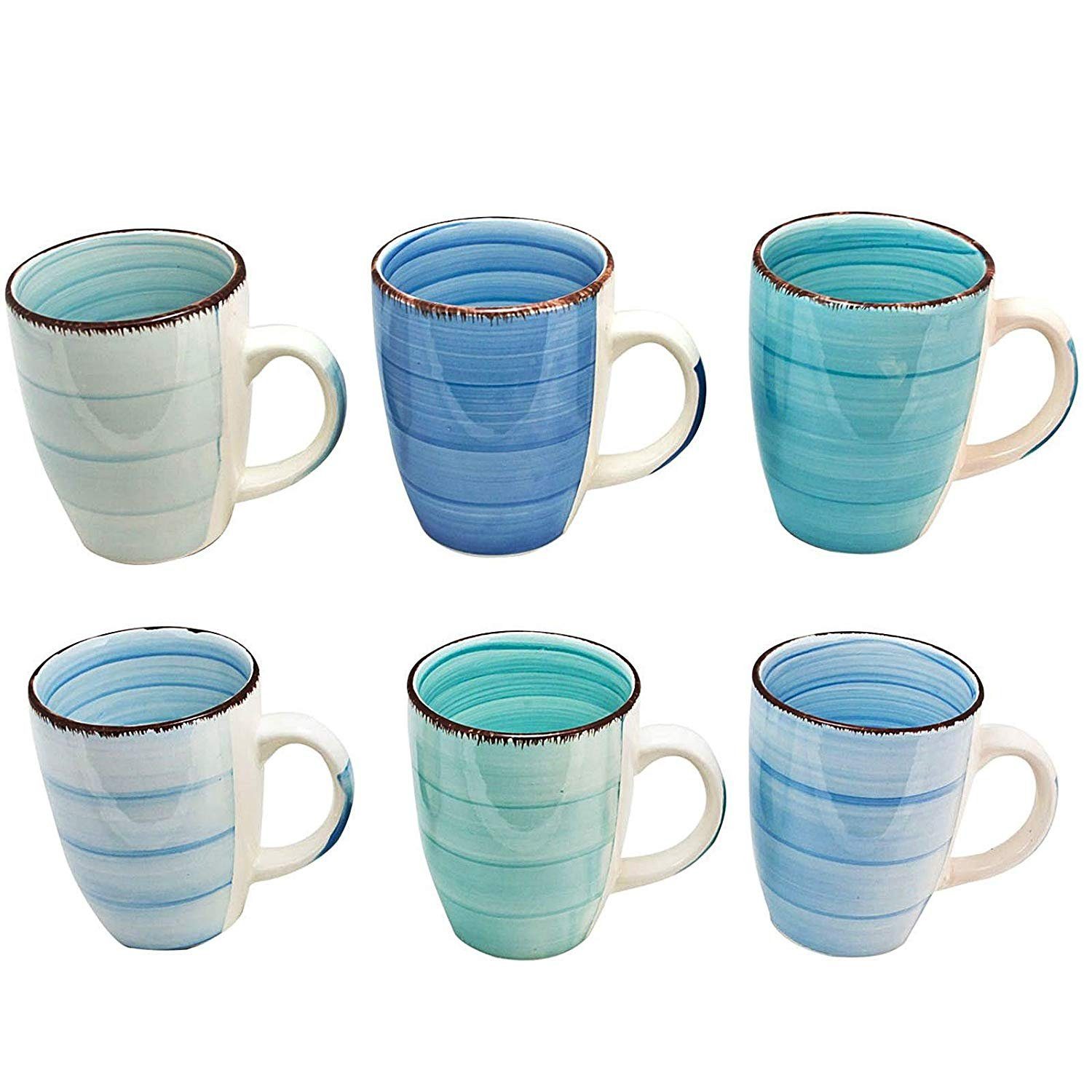 Kaffeetassen Tasse Geschirr, Kaffee Tee Set Qualität Becher Pott hochwertige hochwertige PREMIUM Keramik, astor24 in Tassen