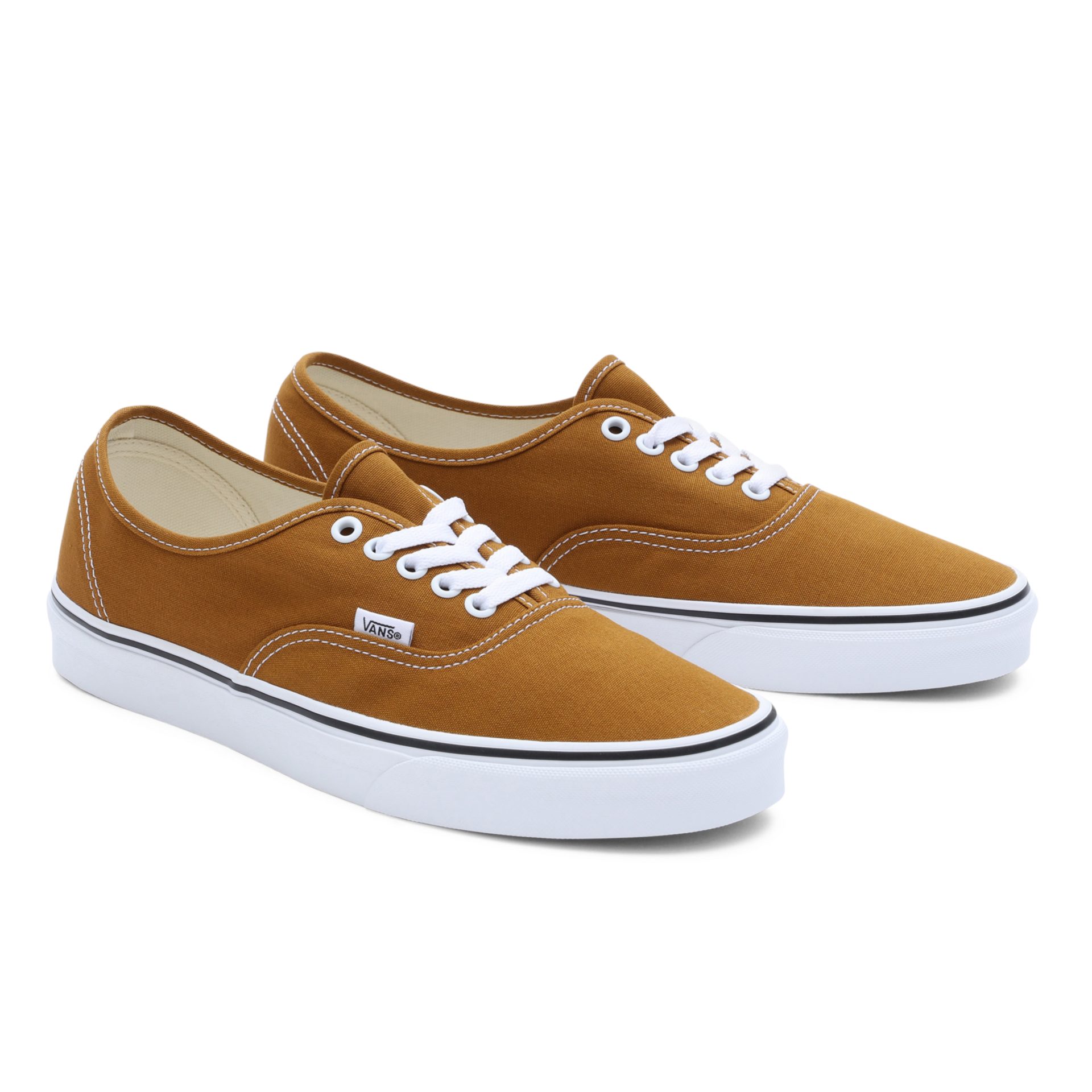 Vans Authentic Sneaker mit kontrastfarbenem Logobadge an der Ferse