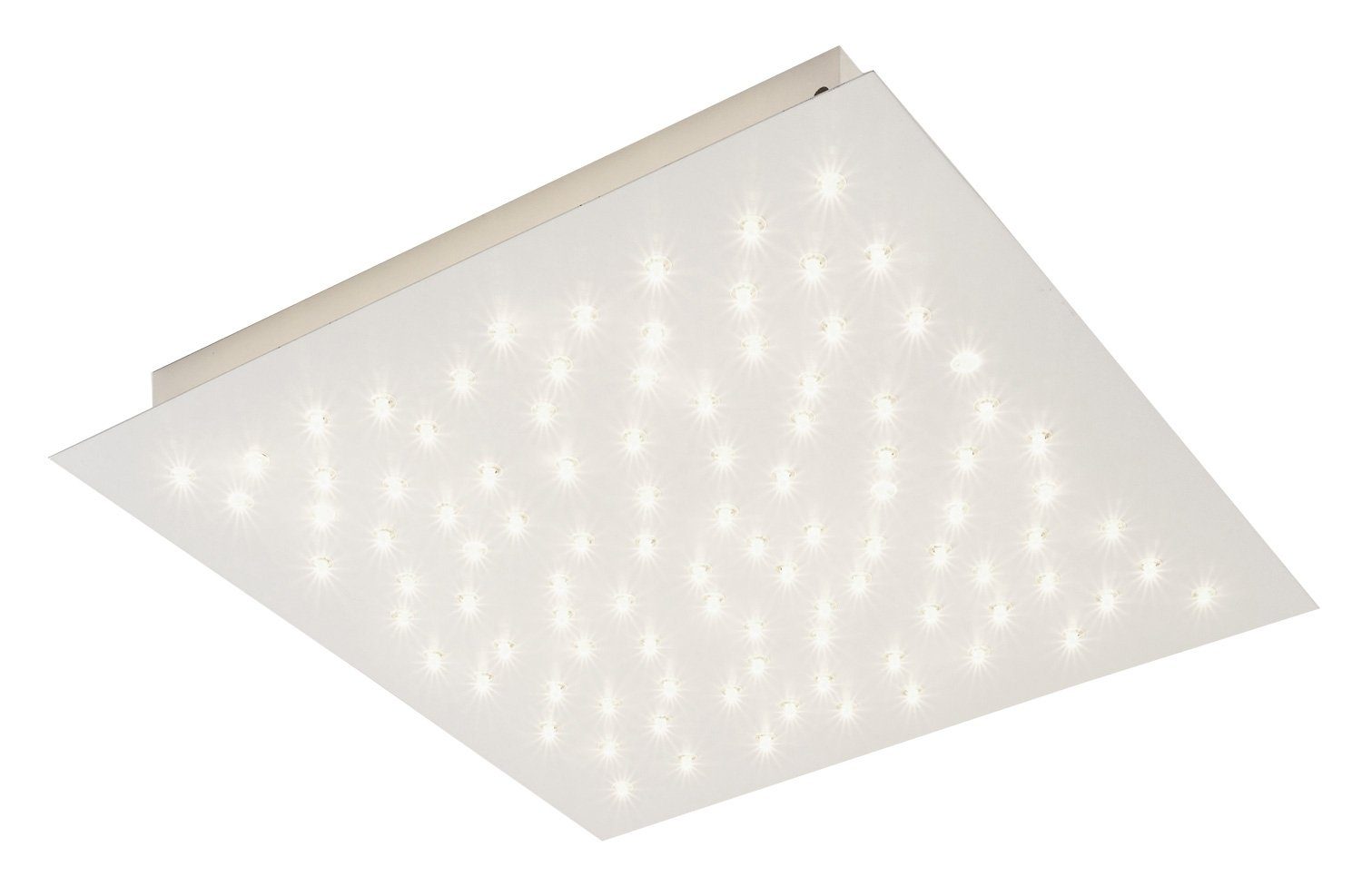 casa NOVA LED Deckenleuchte JIMBO, Weiß, 100-flammig, Metall, Dimmfunktion, RGB-Farbwechsel, LED fest integriert, Warmweiß, B 45 cm x T 45 cm, Deckenlampe