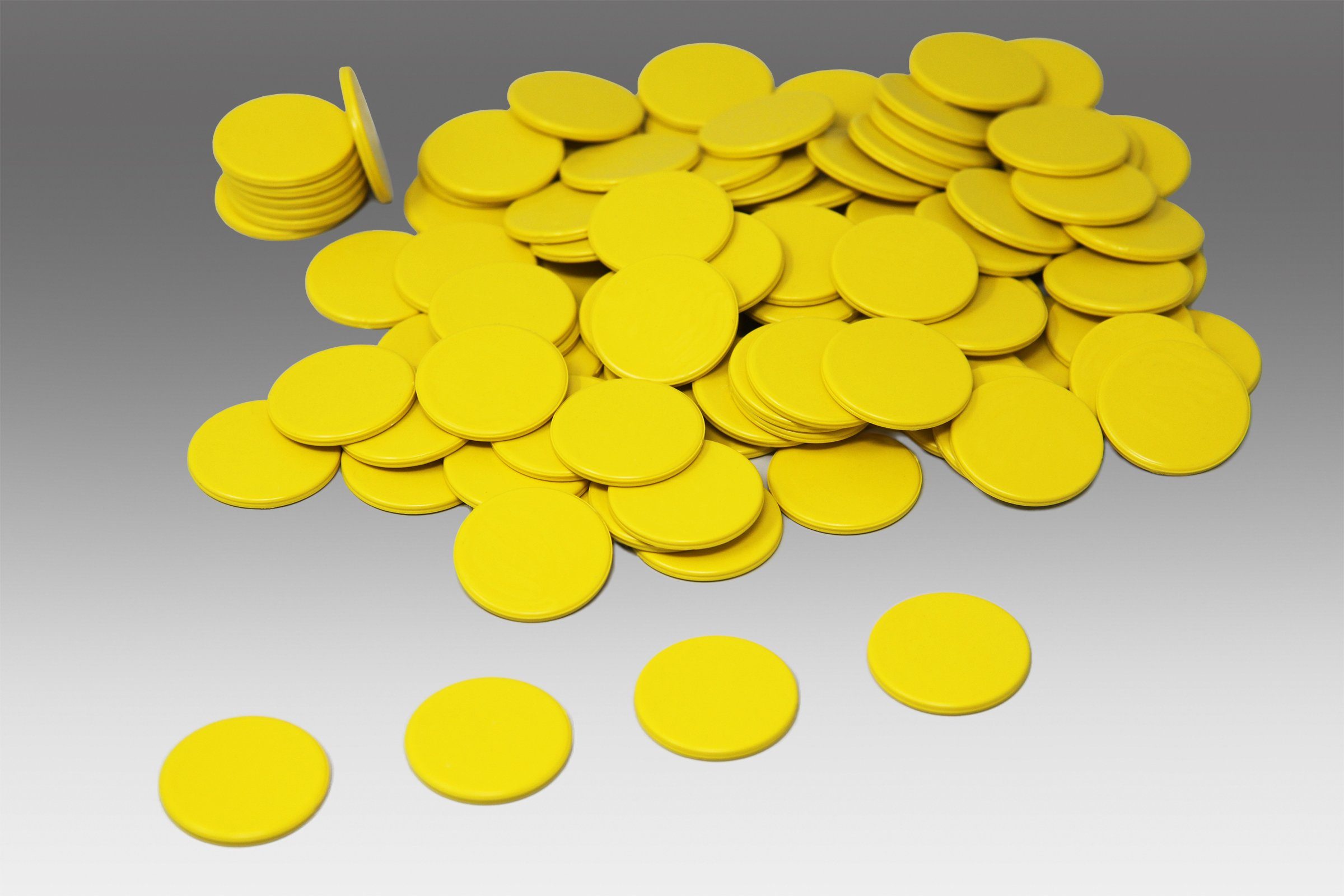 Wissner® aktiv lernen Lernspielzeug Spielchips (100 Stück), Zählchips Marker Tokens 25 mm RE-Plastic®, RE-Plastic® – Bild 2 von 4