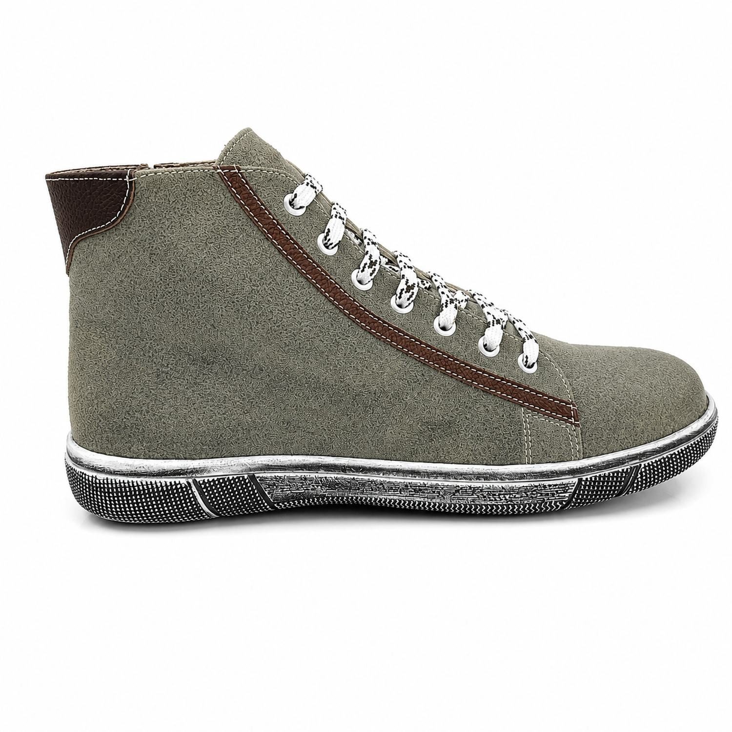 Maddox Herren Leder Trachtenschuhe "Marinus", Stein Grau Sneaker