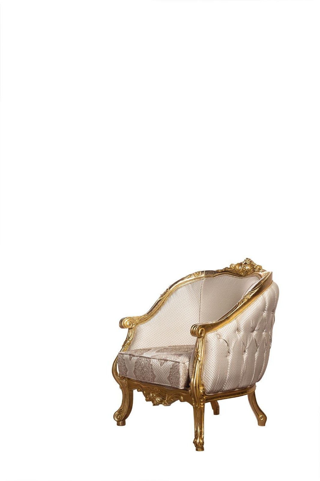 Xlmoebel Sessel Chesterfield Rund Couch Polster Möbel Einrichtung Einsitzer (1-St), Made in Europa
