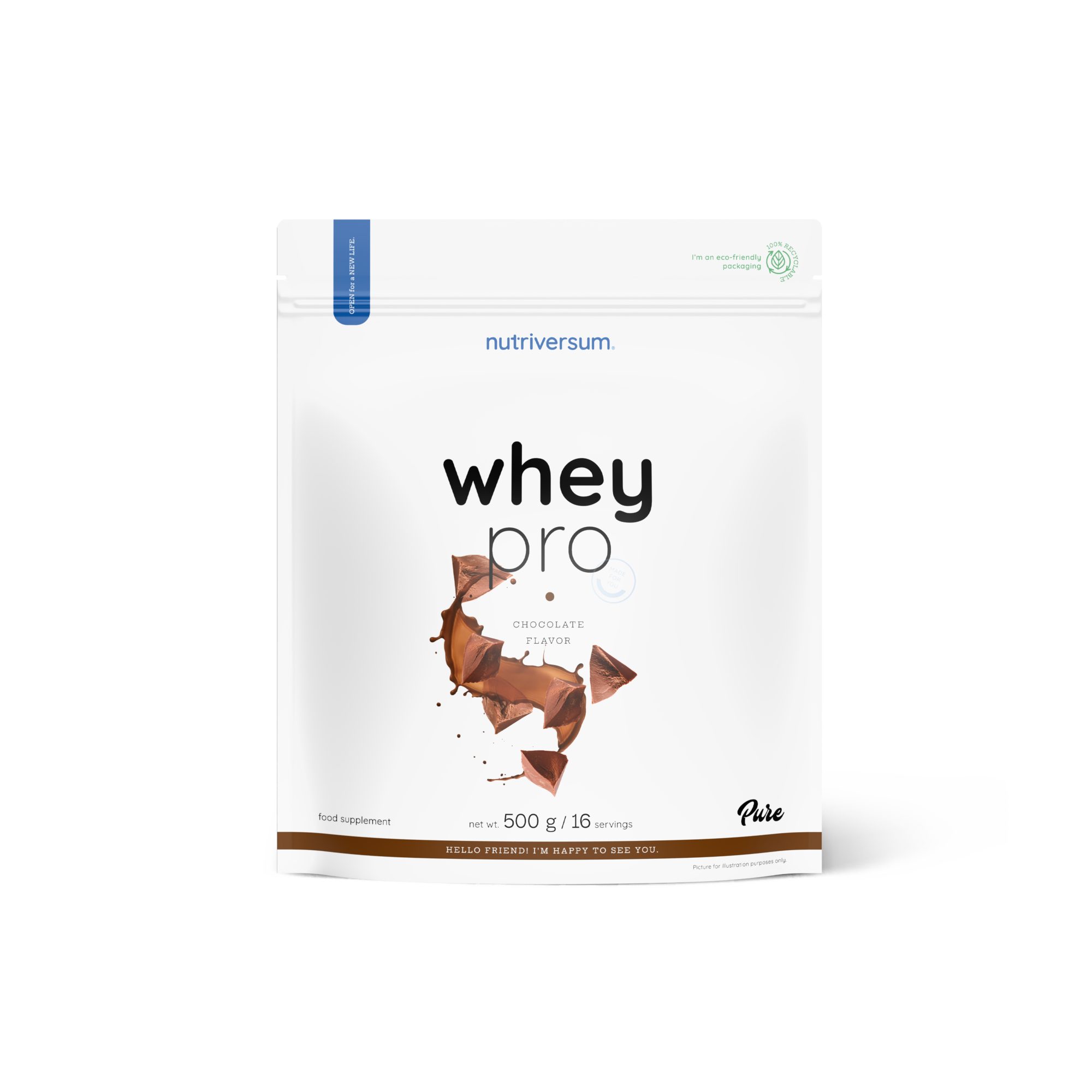 nutriversum Nutriversum Whey Pro Pure Proteinpulver 500gr, 1000gr Pulver, 500 g