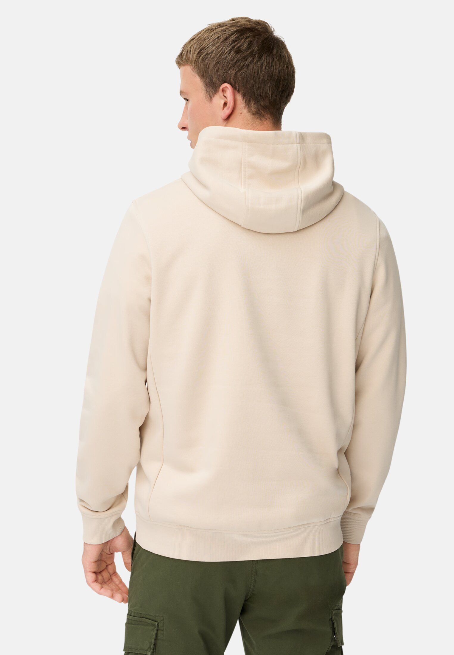 camel active Hoodie aus Baumwollmix Langarm Kapuze günstig online kaufen