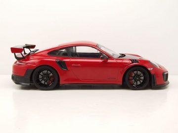 Minichamps Modellauto Porsche 911 (991.2) GT2 RS 2018 rot mit schwarzen Felgen Modellauto, Maßstab 1:18