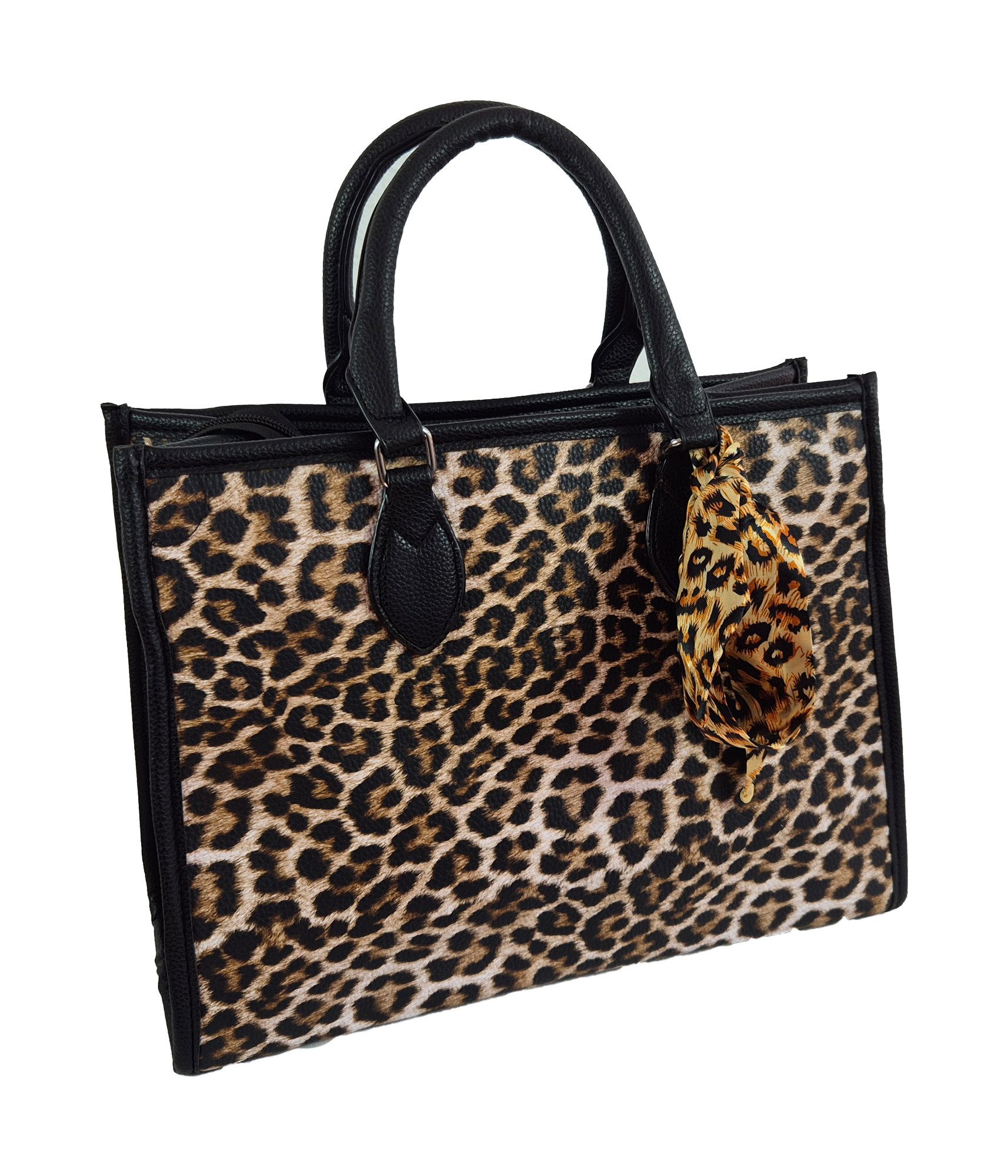 Handtasche Trapez Handtasche Leopard - Leopardenmuster
