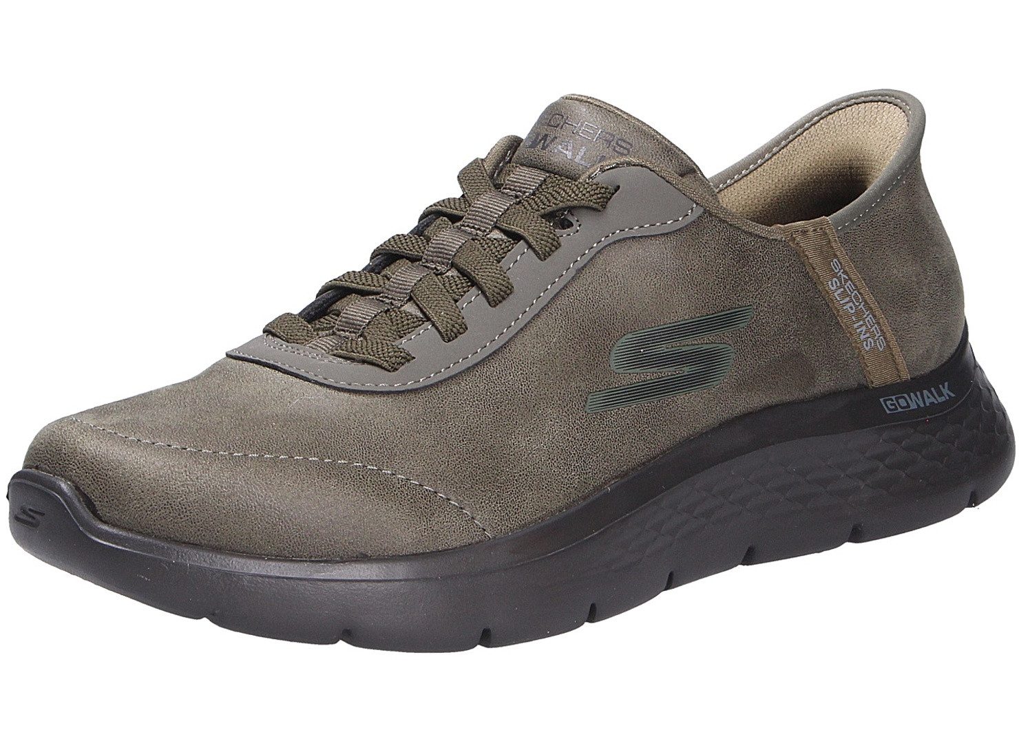 Skechers Herren Halbschuh GO WALK FLEX grün Größe Sneaker