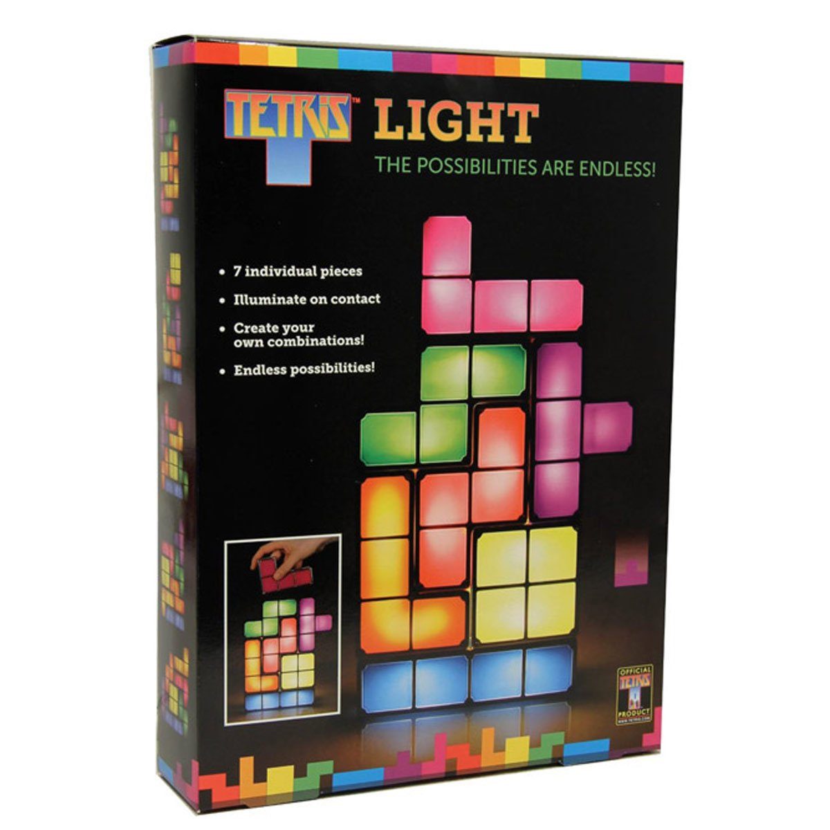 Schreibtischlampe Tisch-Leuchte Retro Goods+Gadgets Deko LED Tetris-Lampe,