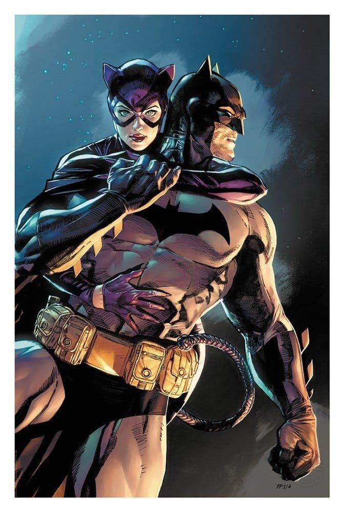 Sideshow Kunstdruck DC Comics Kunstdruck Batman & Catwoman 61 x 41 cm - ungerahmt