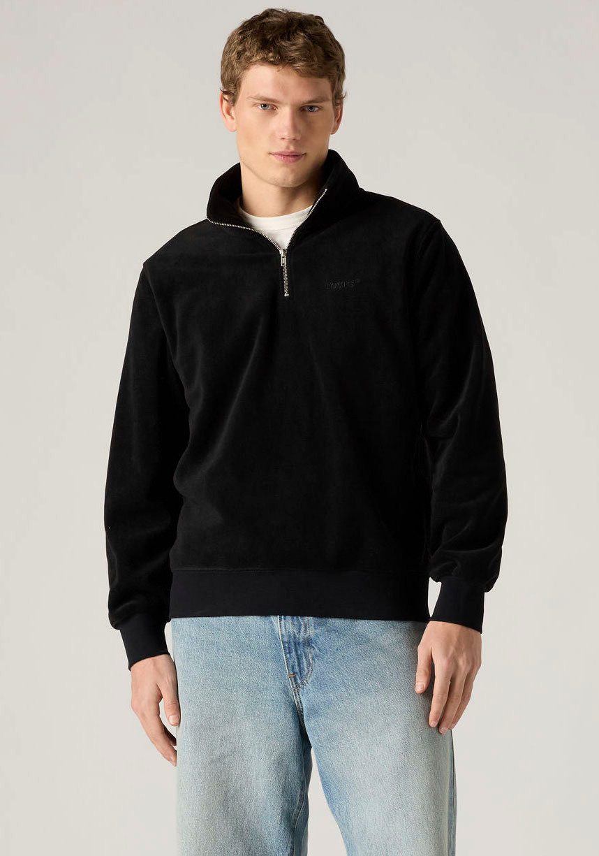 Levi's® Sweatshirt ORIGINAL HM 1/4 ZIP mit Troyer-Kragen und Logo-Stickerei