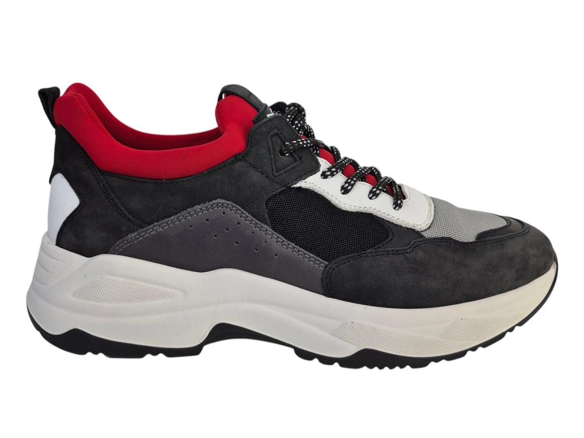 Nero Giardini Nabuk Nero Perla Sneaker