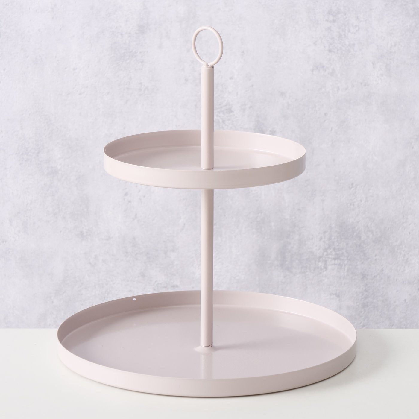 BOLTZE GRUPPE GmbH Servierständer Etagere aus Metall SAMINA, beige, H. 34 cm, Metall, (einzeln, einzeln)
