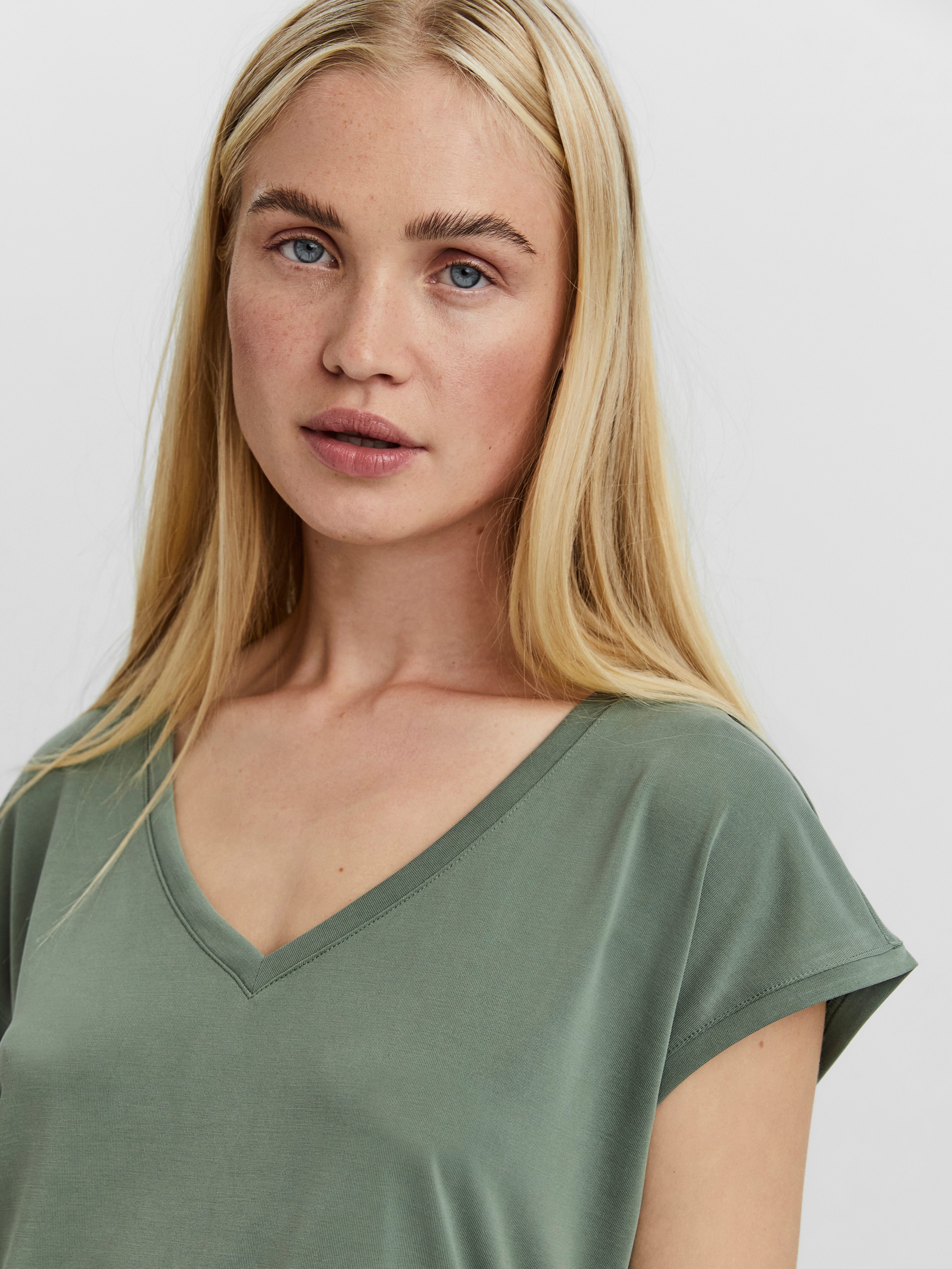 Vero Moda V-Shirt VMFILLI SS V-NECK günstig online kaufen