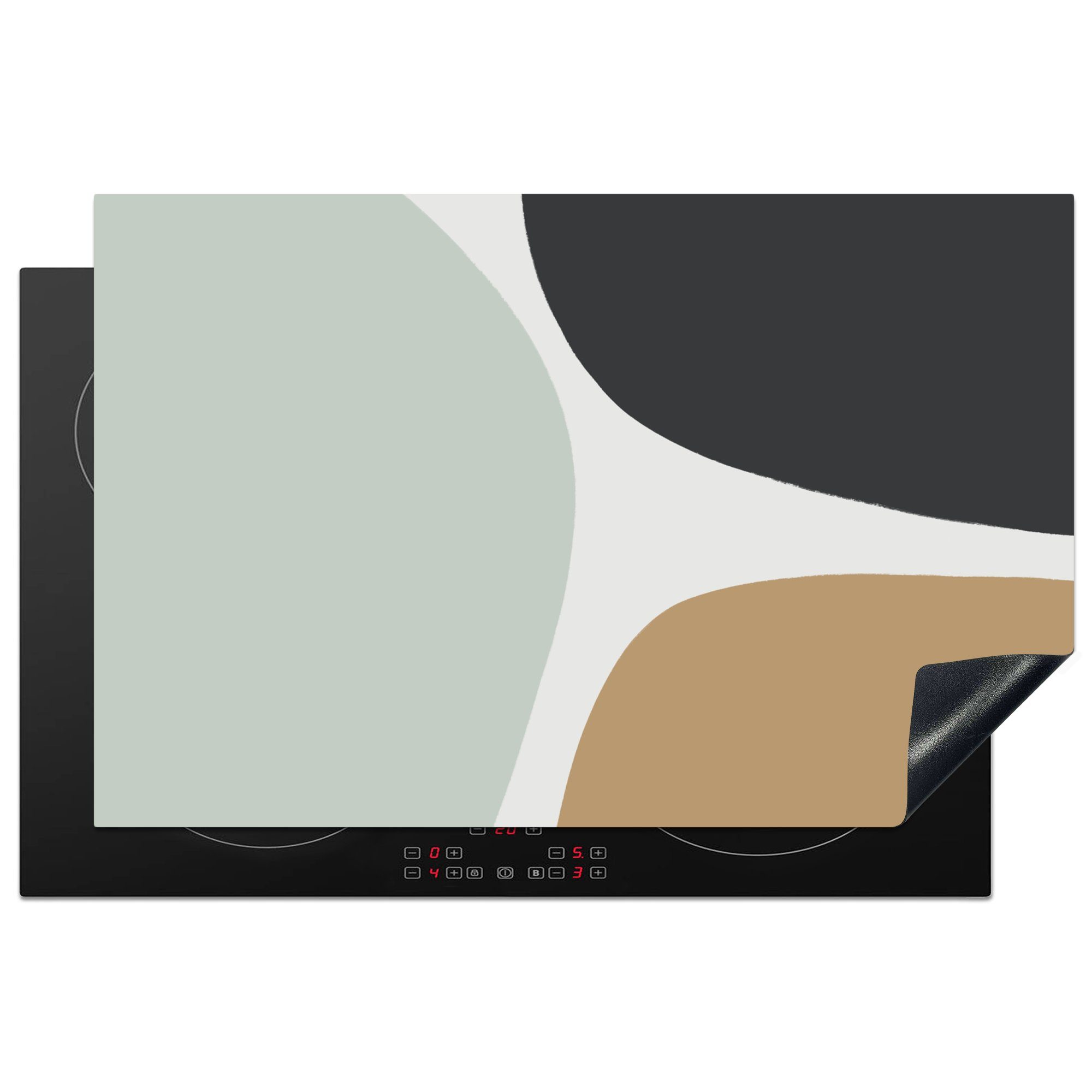 MuchoWow Herdblende-/Abdeckplatte Ceranfeldabdeckung cm, 81x52 Pastell - - Induktionskochfeld für Gestaltung, Schutz tlg), küche, Minimalismus die (1 Vinyl