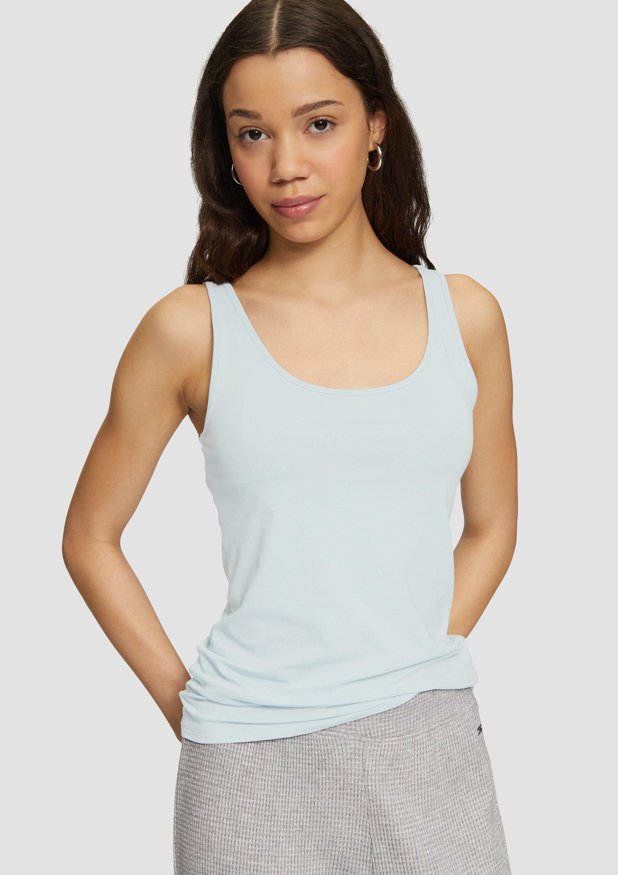 QS Muskelshirt T-Shirt Top aus Baumwolljersey günstig online kaufen