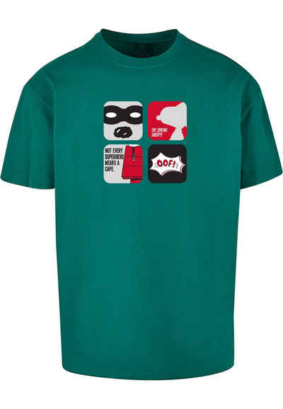 Merchcode T-Shirt Merchcode Herren Ladies Peanuts - Superhero Heavy Oversize Tee (1-tlg)
