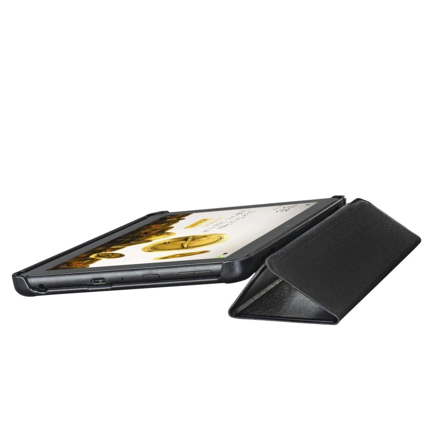 Hama Tablet-Hülle Smart Case Fold Tasche Cover Schutz-Hülle Black, Cover als flexibler schlanker Schutz mit Standfunktion – Bild 4 von 5