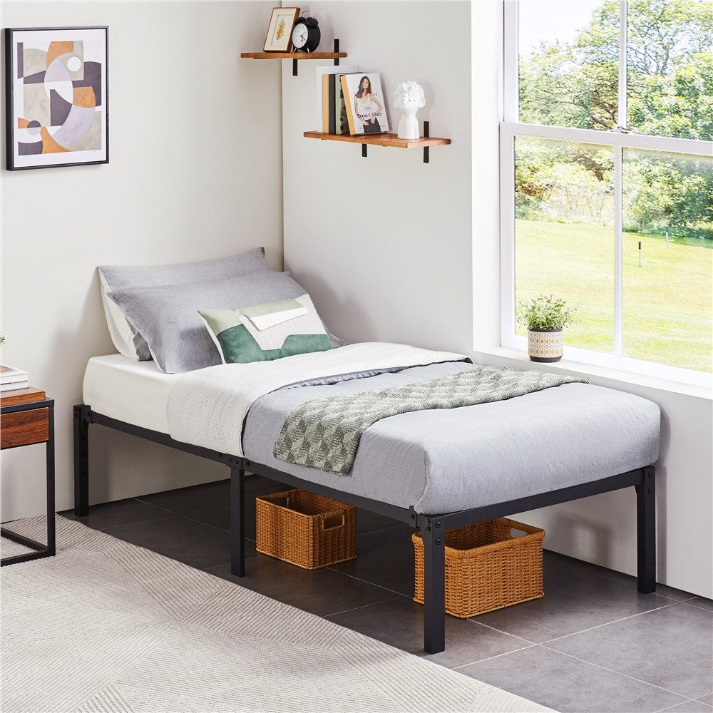 Yaheetech Metallbett 90x190/90x200/140x200/160x200 cm, Bettrahmen 36/41 günstig online kaufen