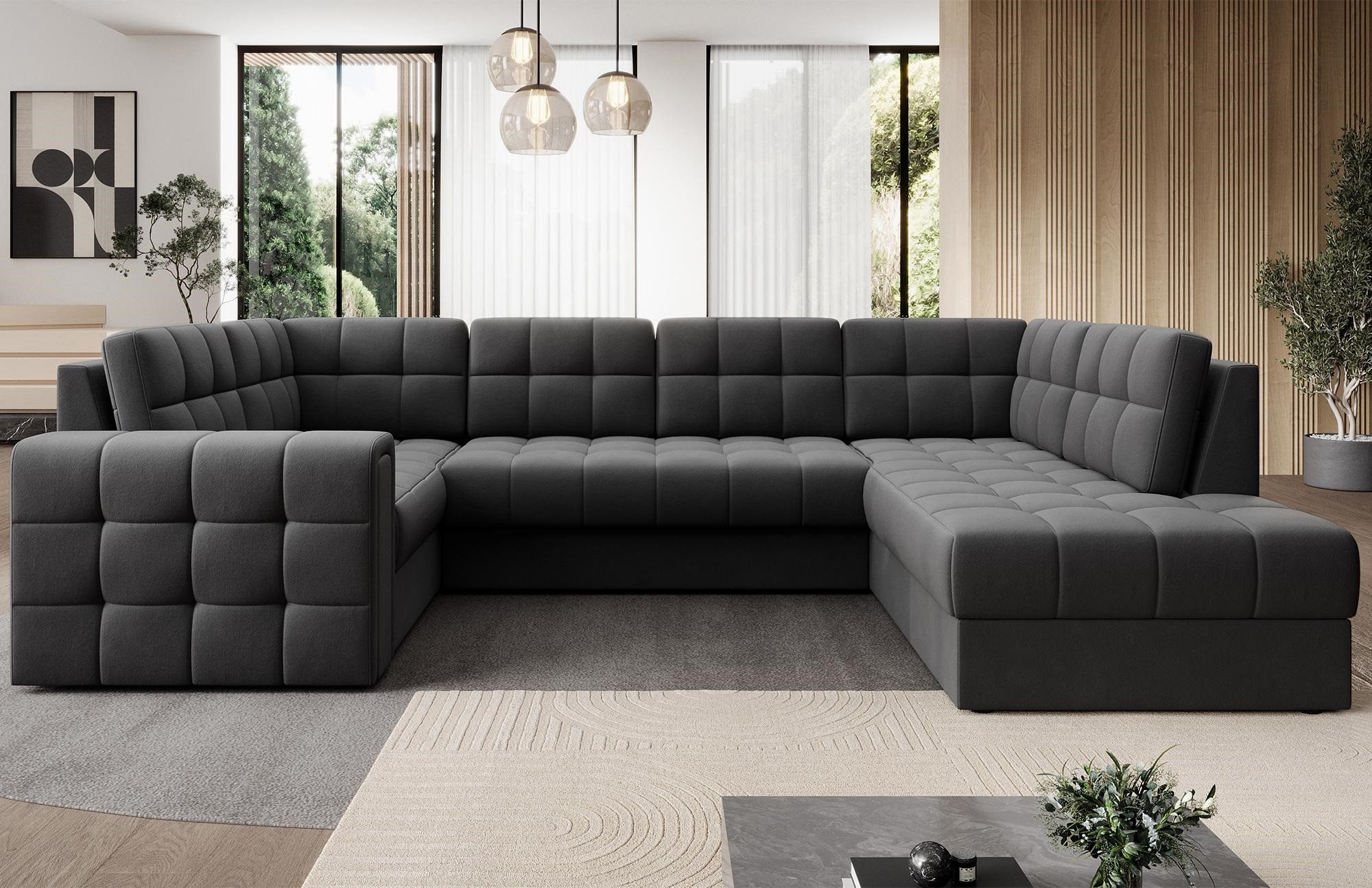 MF Design Wohnlandschaft Blerta, mit Bettfunktion günstig online kaufen