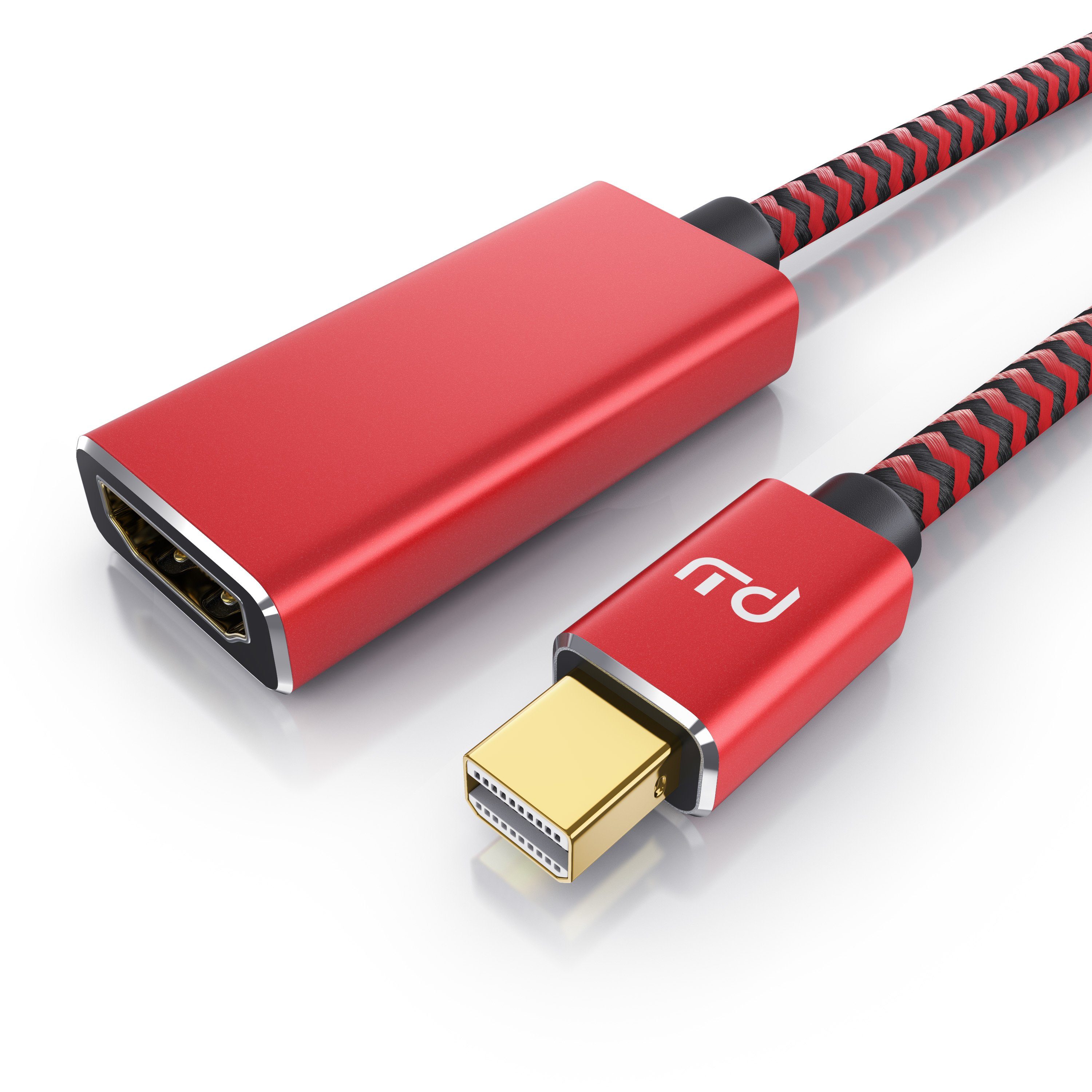 Primewire Mini DisplayPort auf HDMI Adapter 4K 60Hz Audio- & Video-Kabel, Mini DisplayPort, HDMI Typ A (15 cm), 4K mDP zu Hdmi 2.0 Adapter / Kabel, 4K@60Hz,Thunderbolt 1 - 2 - 0,15m