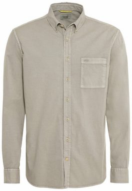 camel active Langarmhemd aus reiner Baumwolle Button-Down