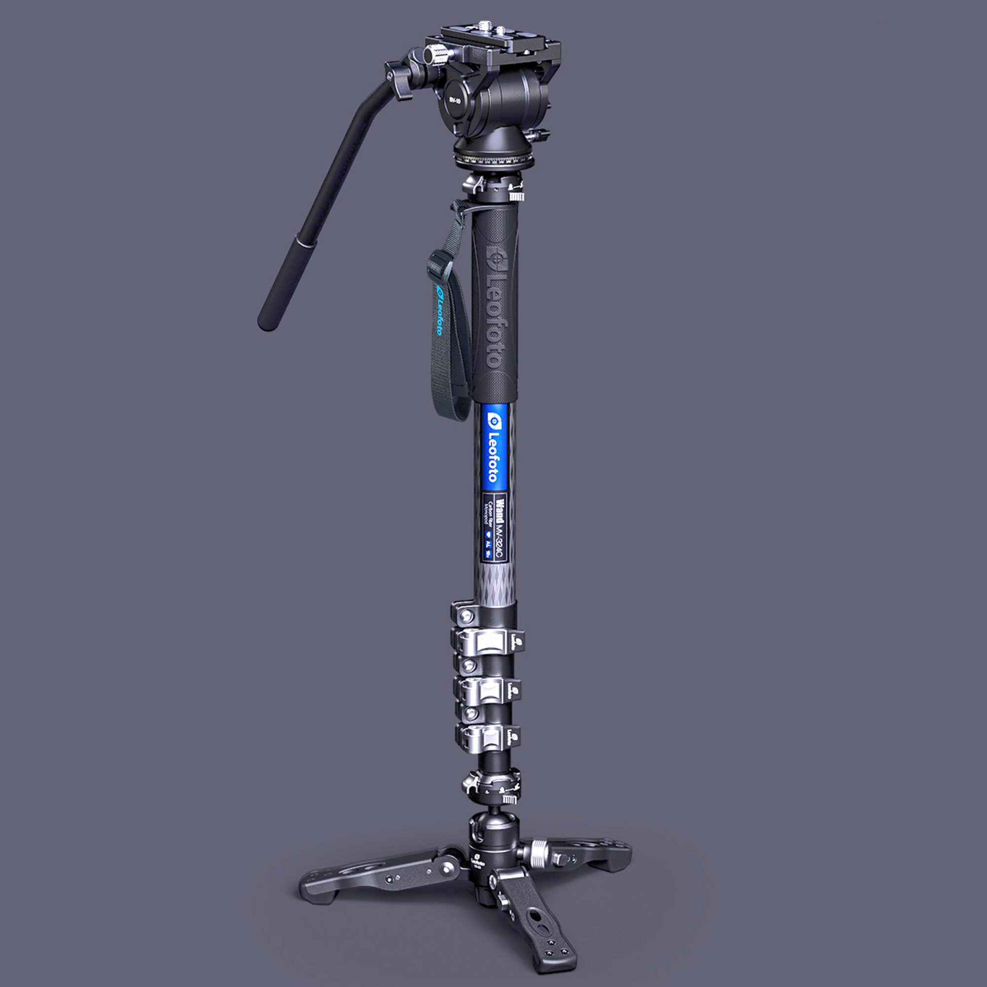 Leofoto Leofoto Carbon-Einbeinstativ MV-324C+BV-10+VD-03 Kamerastativ