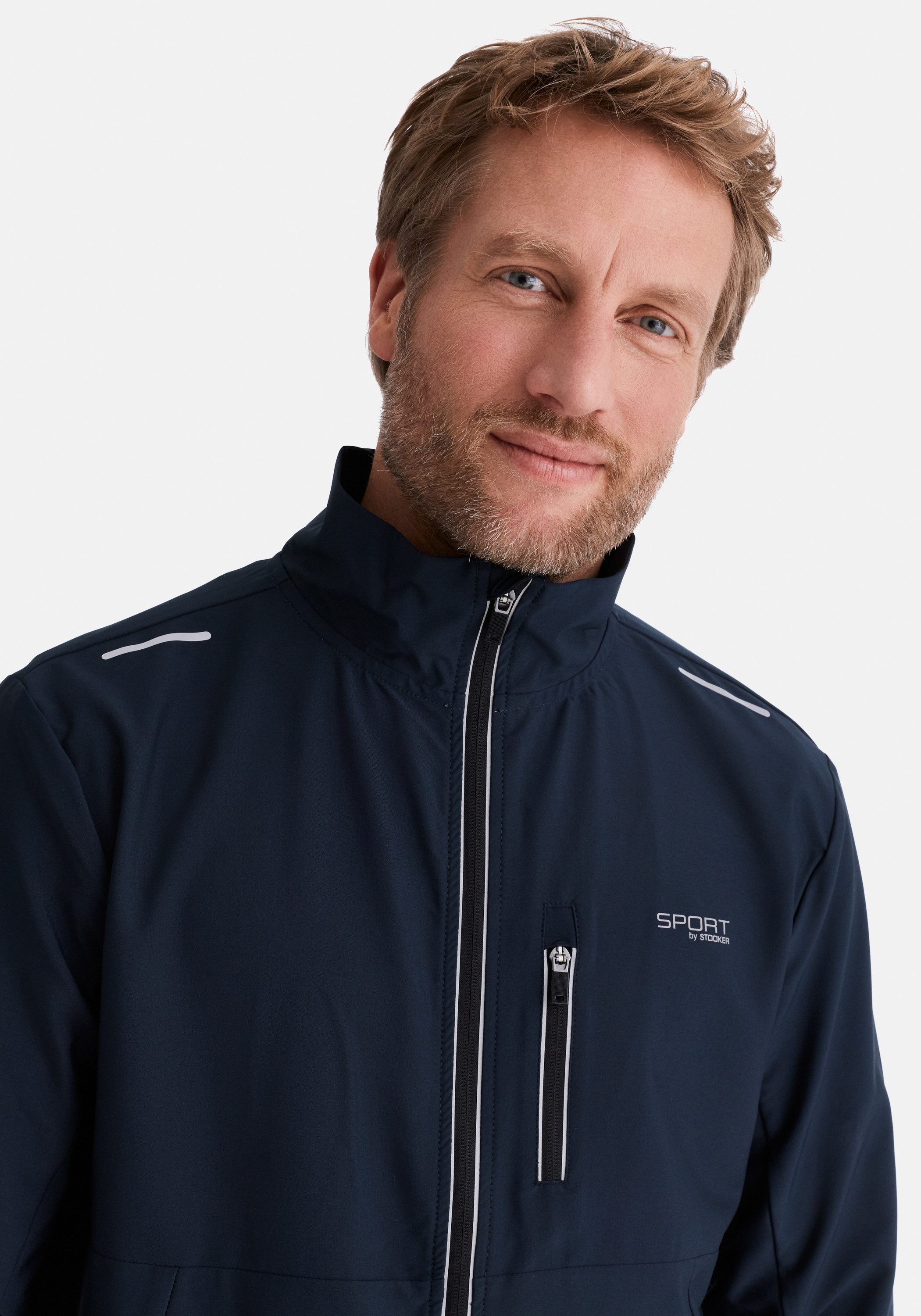 Stooker Men Sweatjacke SIDNEY Sweatjacke Sportjacke Sportjacke Stehkragen Regular Fit für Herren