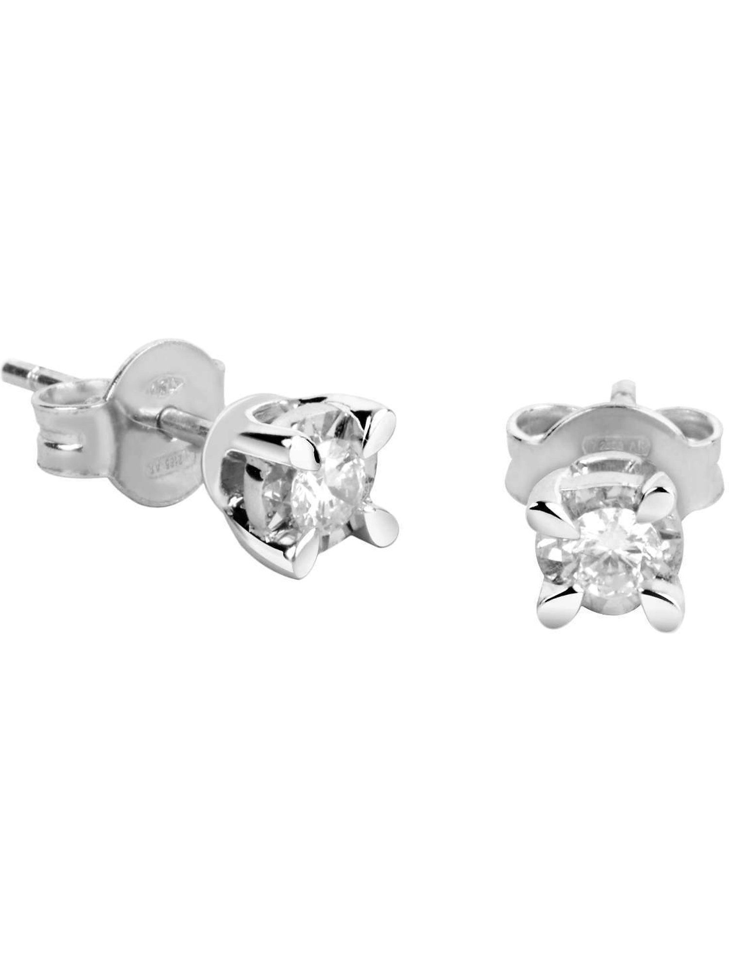 CHRIST Paar Ohrstecker CHRIST Damen-Ohrstecker 585er Weißgold 2 Diamant
