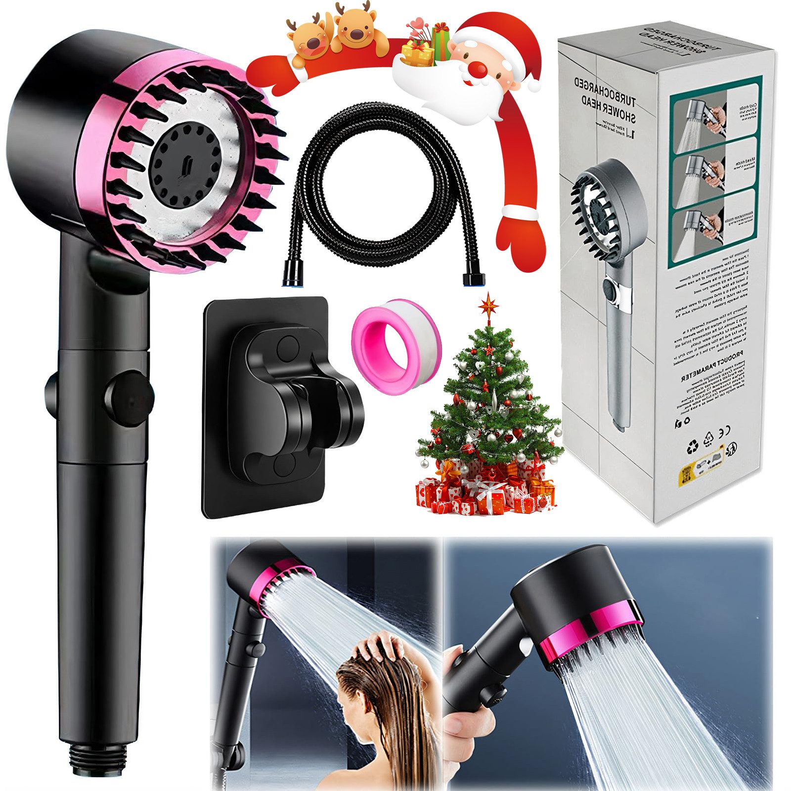 RWEUOQ Regenduschkopf Brausegarnitur Regenduschkopf Massage Spa günstig online kaufen