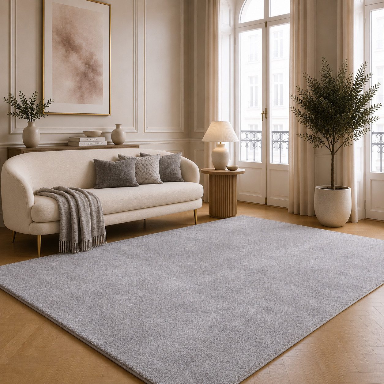 the carpet Teppich kuschelig & Super Soft, Anti-Rutsch Unterseite, rechteckig, Höhe: 16 mm, Waschbar bis 30 Grad, Felloptik, Wohnzimmer Teppich, Kundenliebling