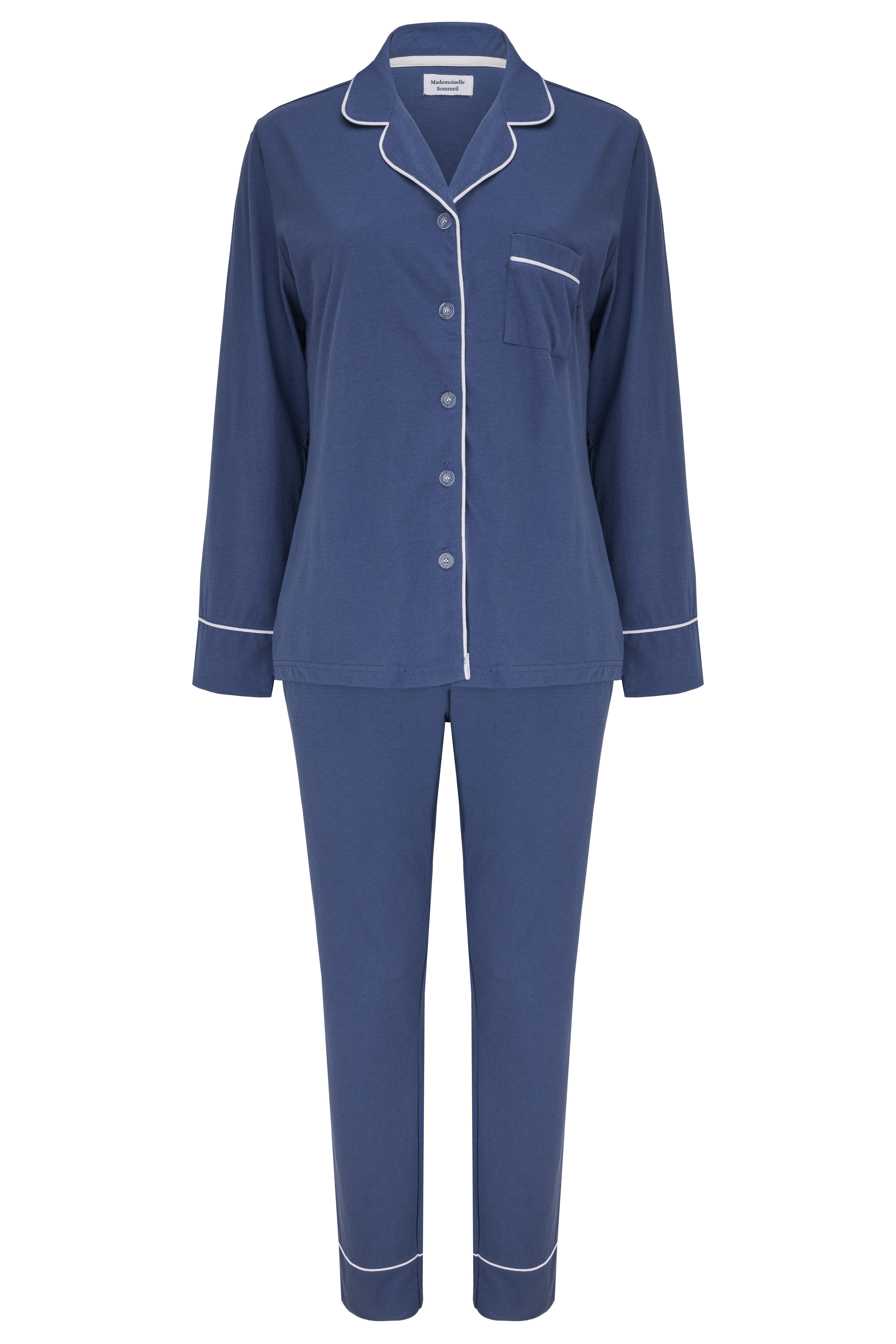 SNOOZE OFF Pyjama Schlafanzug in blau günstig online kaufen