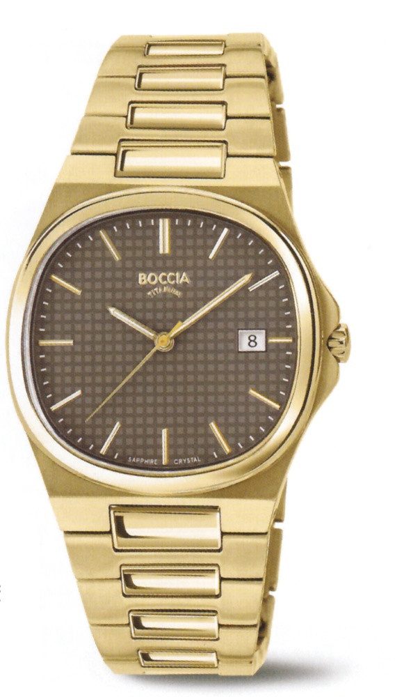 Boccia Quarzuhr Boccia Titanium Slim Herrenuhr 3657-06