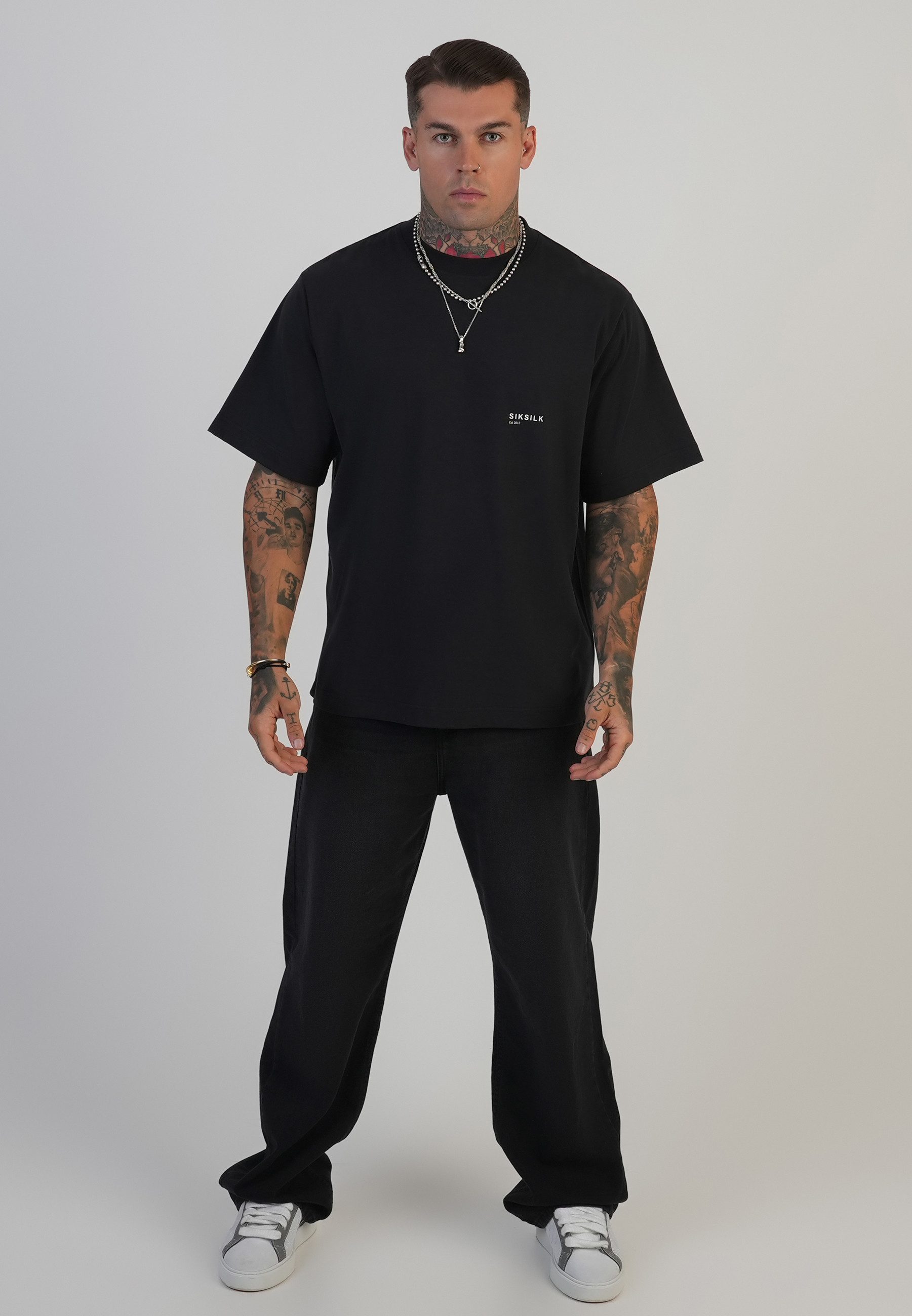 Siksilk T-Shirt SikSilk Herren-T-Shirt mit Grafikprint