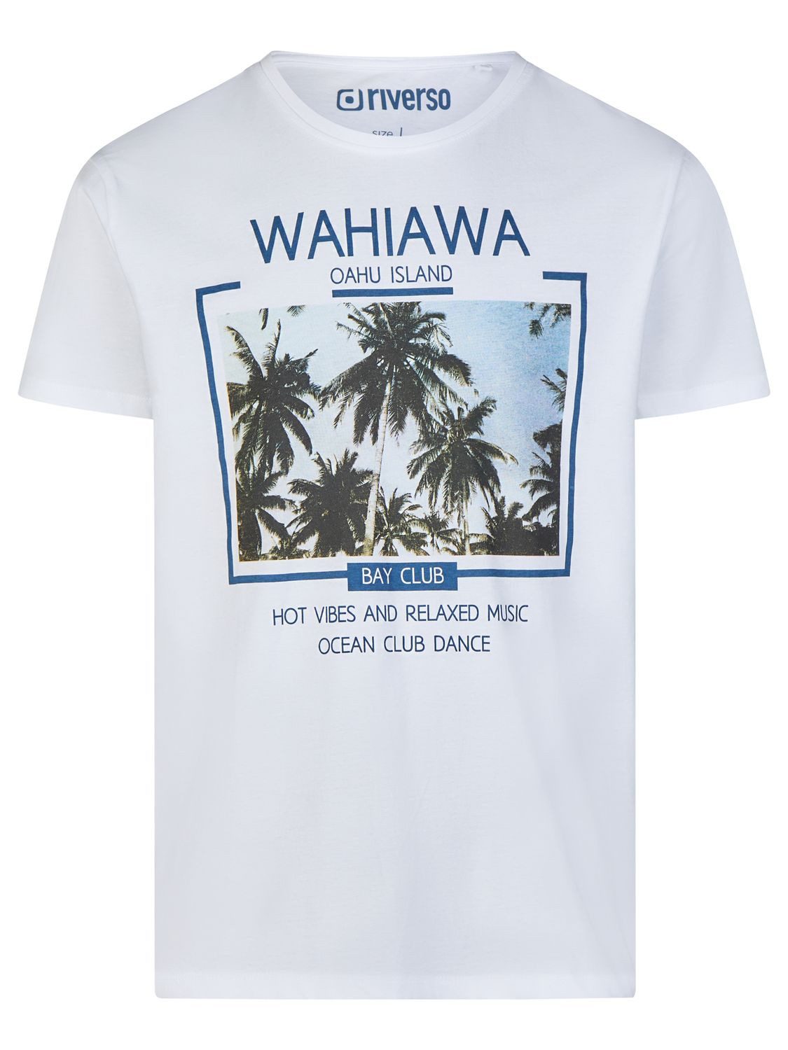 riverso T-Shirt Herren Fotoprintshirt RIVLukas Regular Fit (1-tlg) Kurzarm Tee Shirt mit Rundhalsausschnitt aus 100% Baumwolle
