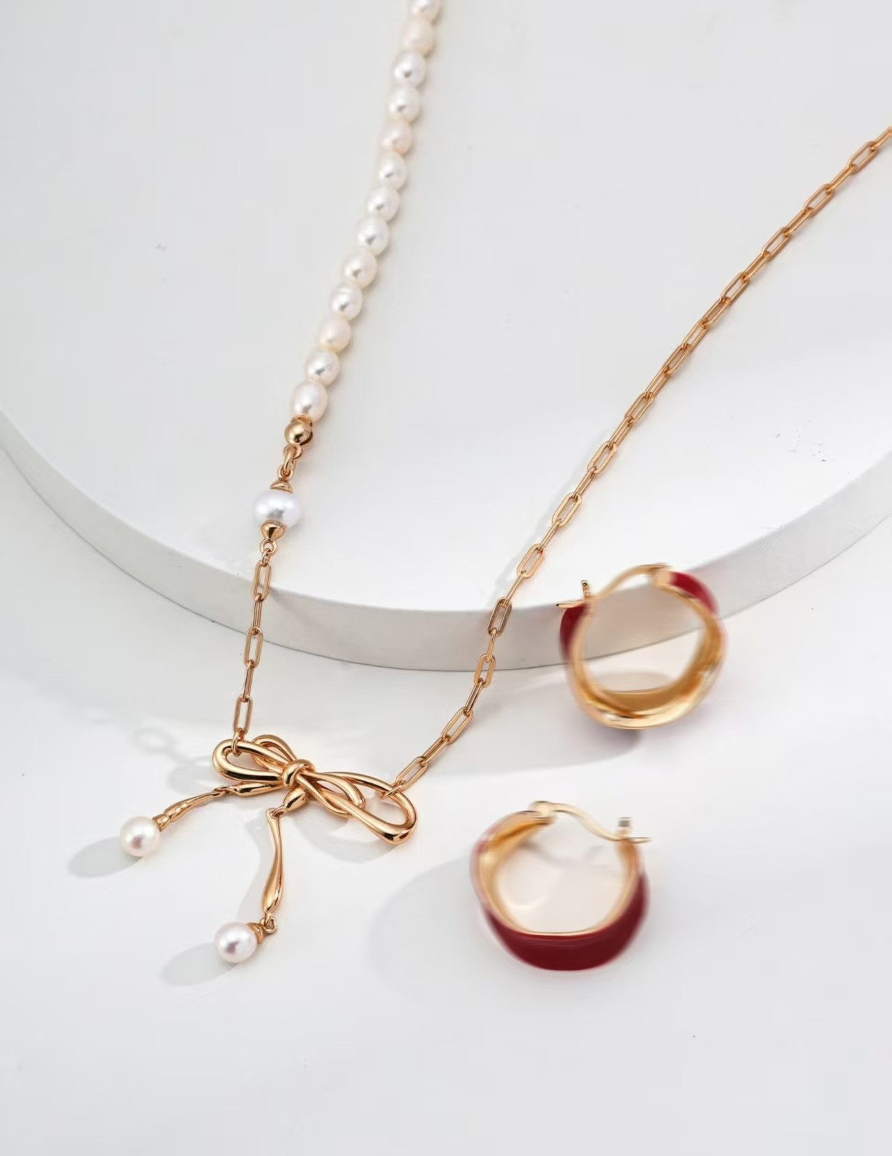 Jumpeak Silberkette damen halskette, silber 925 anhänger, perlen schmetterl günstig online kaufen