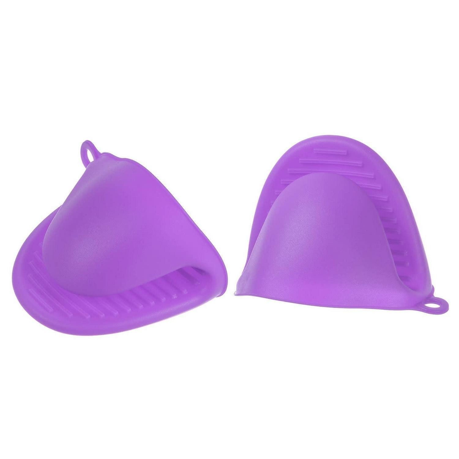 LuxusKollektion Topfhandschuhe Ofenhandschuhe Mini Silikon Violett Lila
