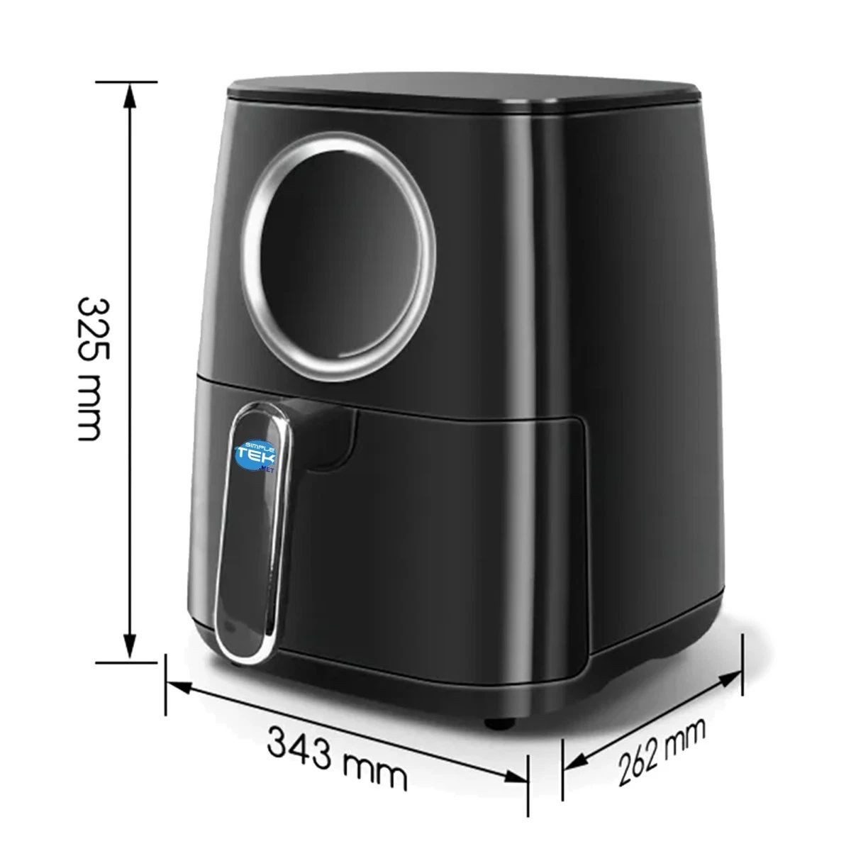 Aigostar Heißluftfritteuse, Knusprig ohne Öl dank 360° Heißluft und 4,2L Kapazität