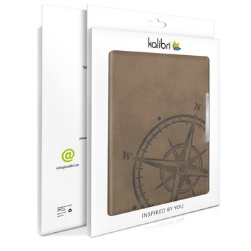 kalibri E-Reader-Hülle Hülle für Tolino Vision 1 / 2 / 3 / 4 HD, Leder eBook eReader Schutzhülle - Flip Cover Case