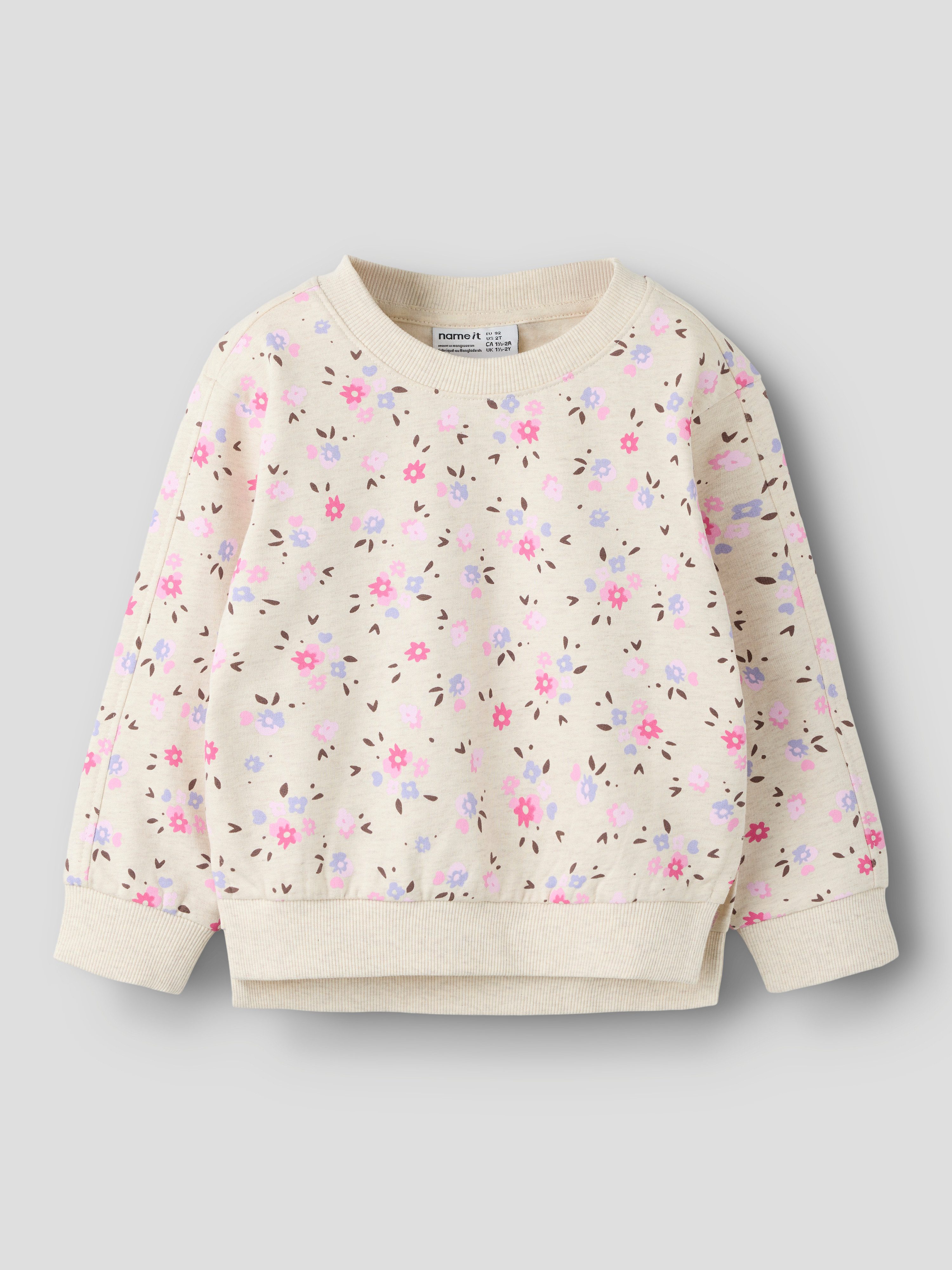 Name It Sweatshirt NMFNISALA LS NREG SWEAT BRU PB Baumwolle