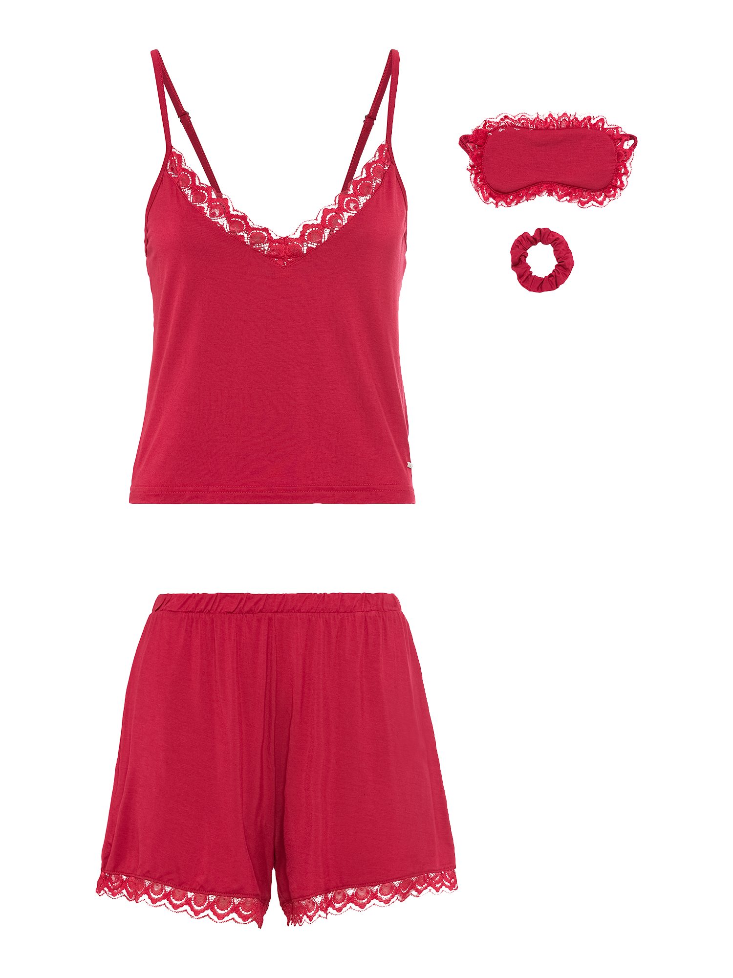 s.Oliver Shorty (3 tlg) mit Scrunchie und Schlafmaske – Bild 2 von 5