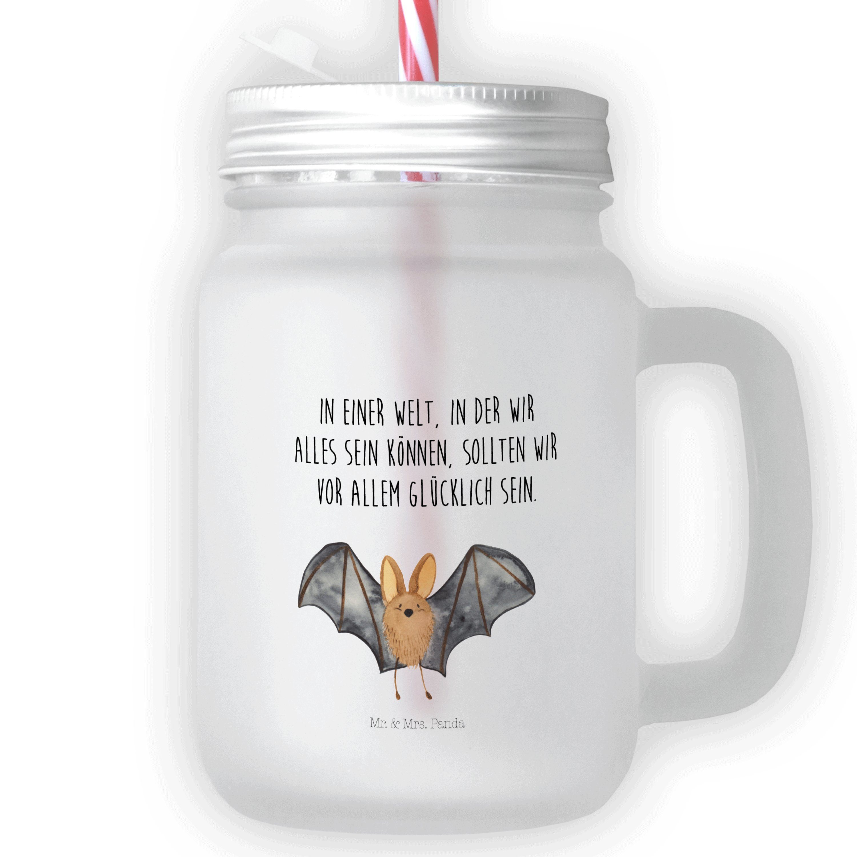Mr. & Mrs. Panda Longdrinkglas »Fledermaus Flügel Transparent Tiere