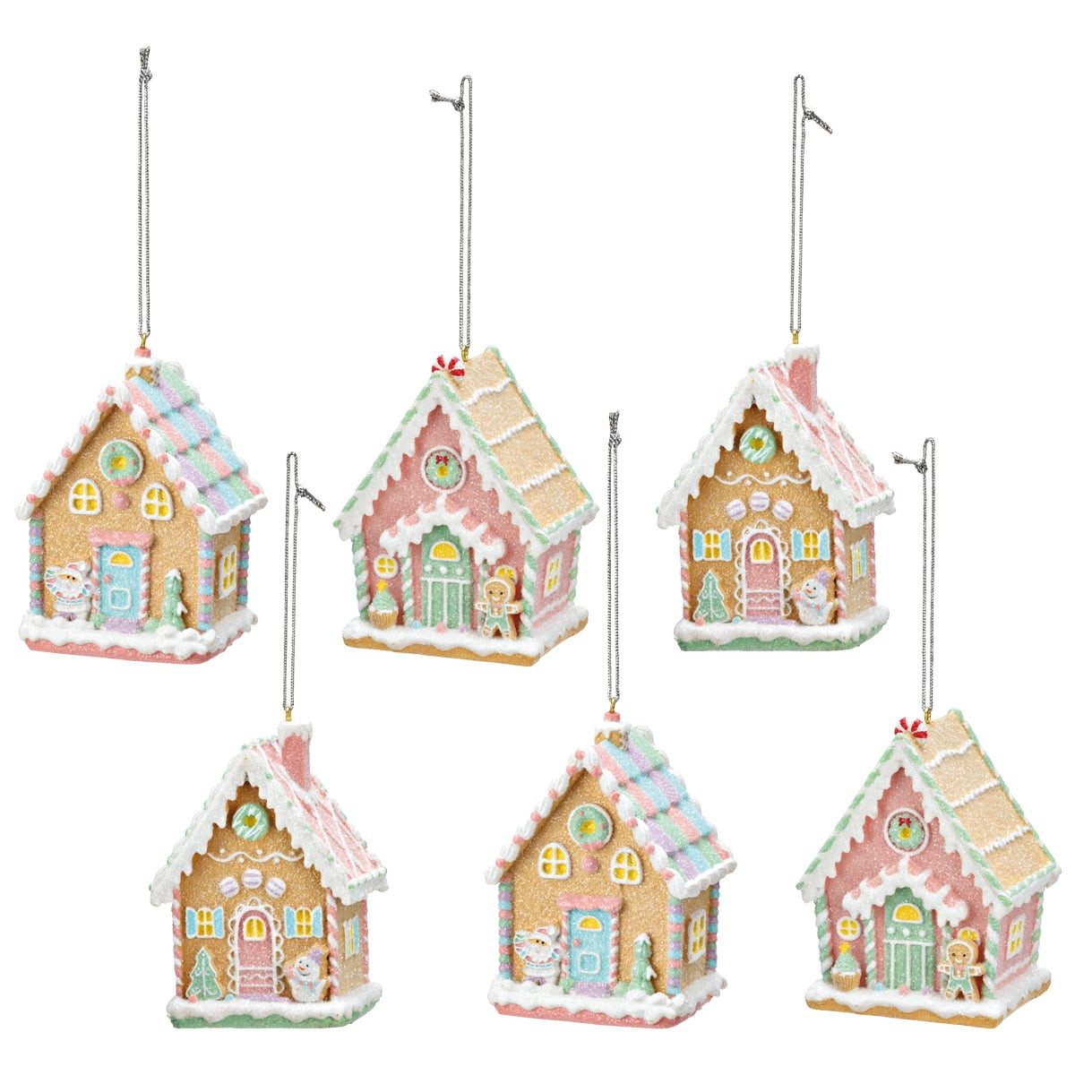 matches21 HOME & HOBBY Dekohänger Süße Lebkuchenhaus Dekohänger 6er-Set 10 günstig online kaufen