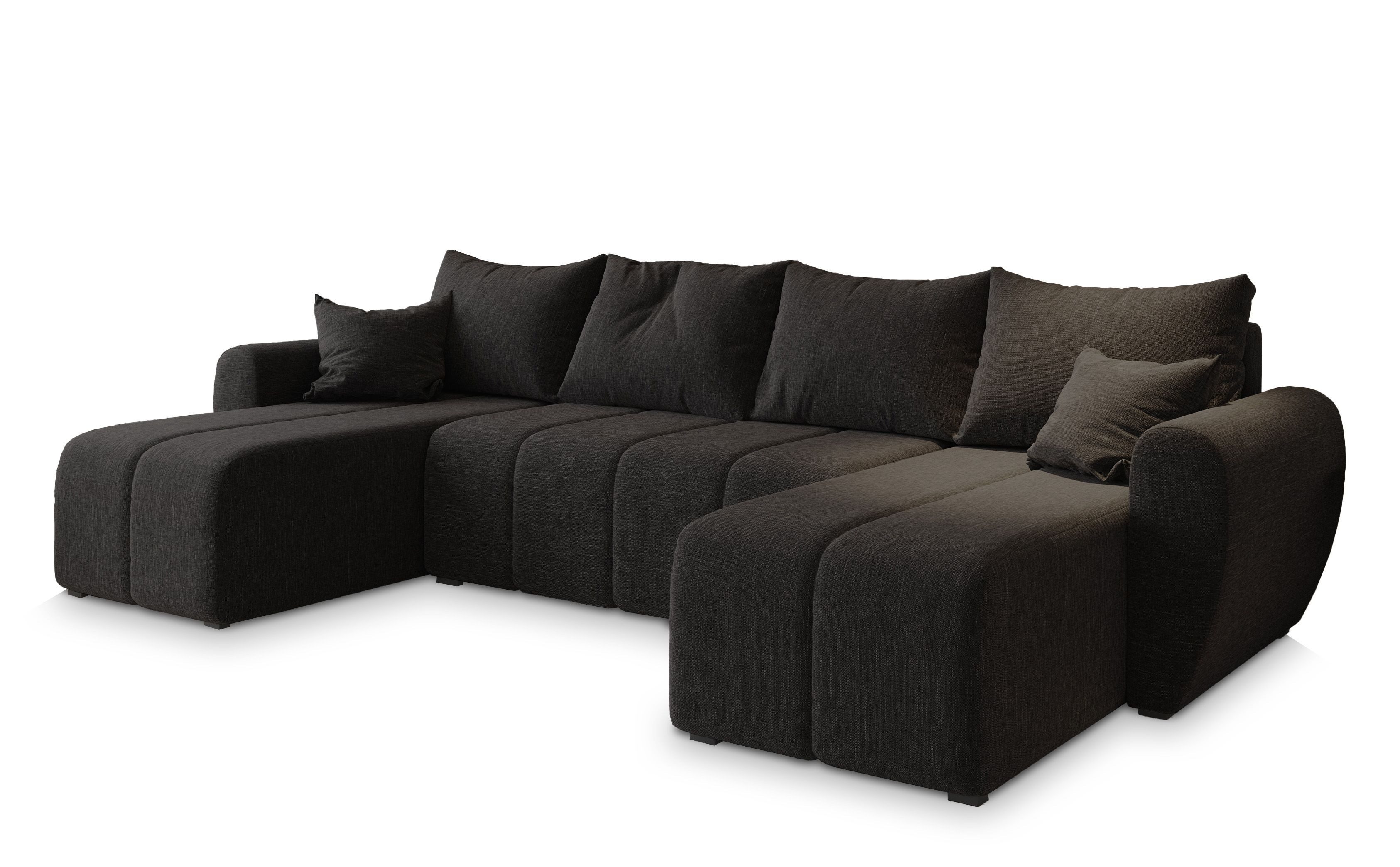 Masseno Ecksofa MADISON mit Schlaffunktion U-Form, Sofa mit Bettkasten